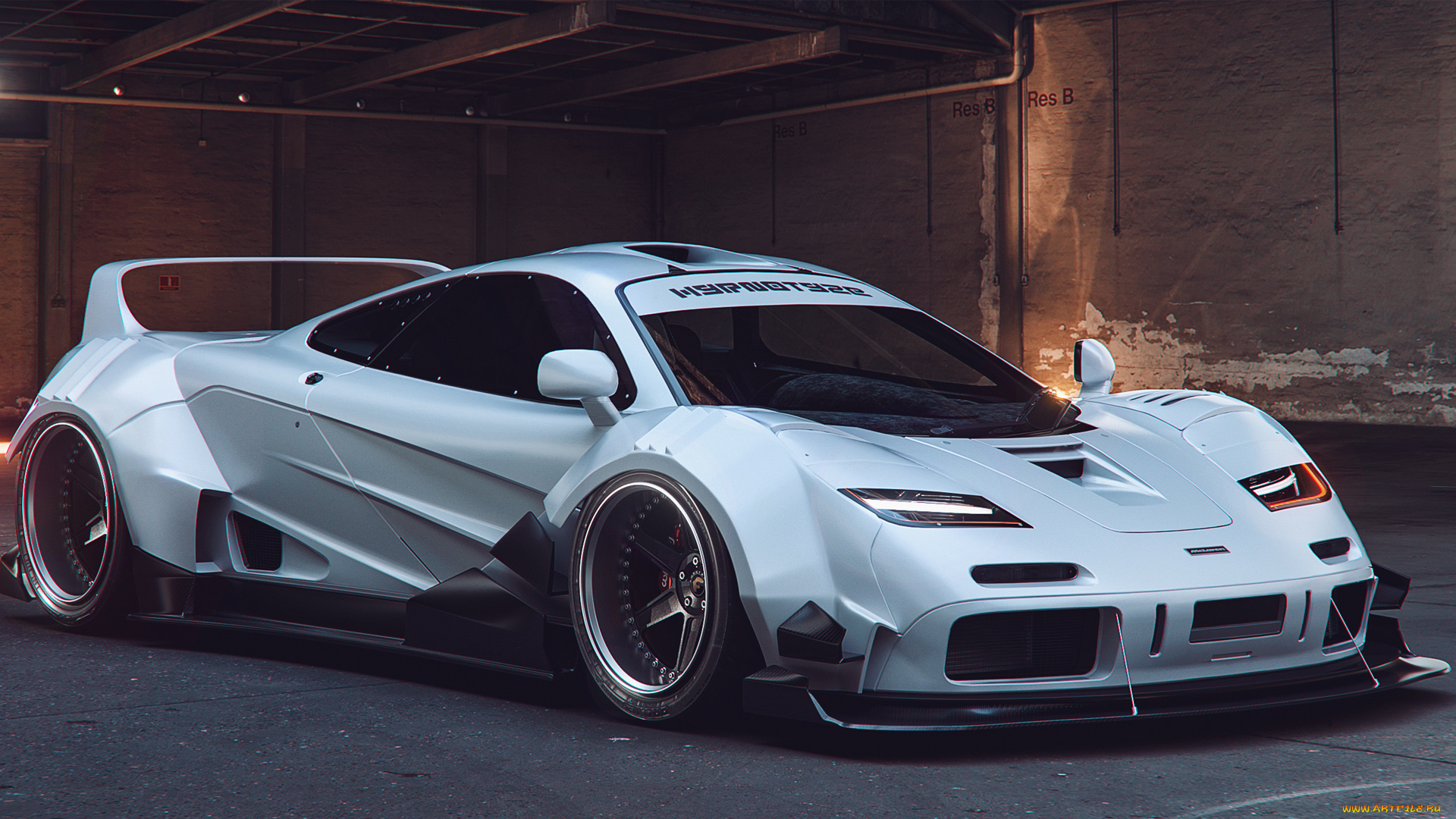 автомобили, 3д, mclaren