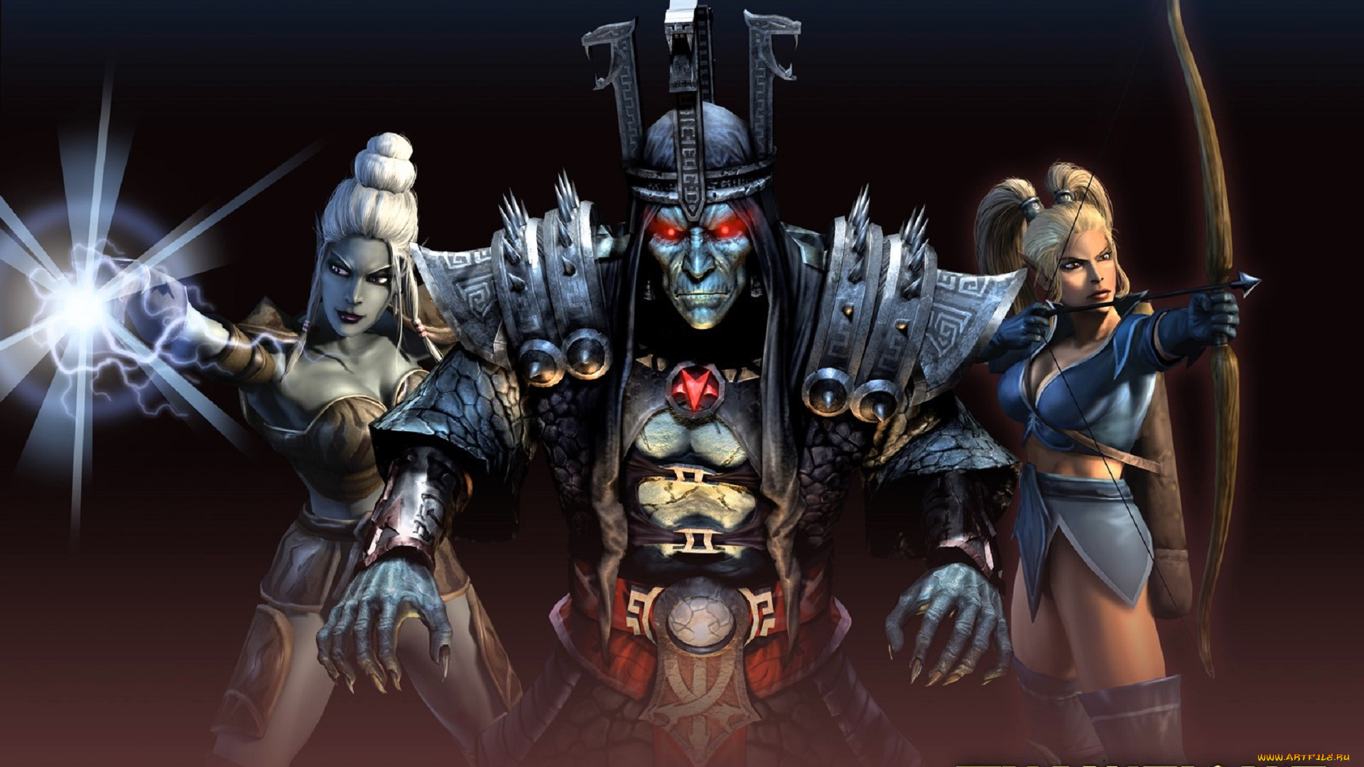 видео, игры, champions, , return, to, arms, персонажи, шаман, девушки, лук, лучница, магия