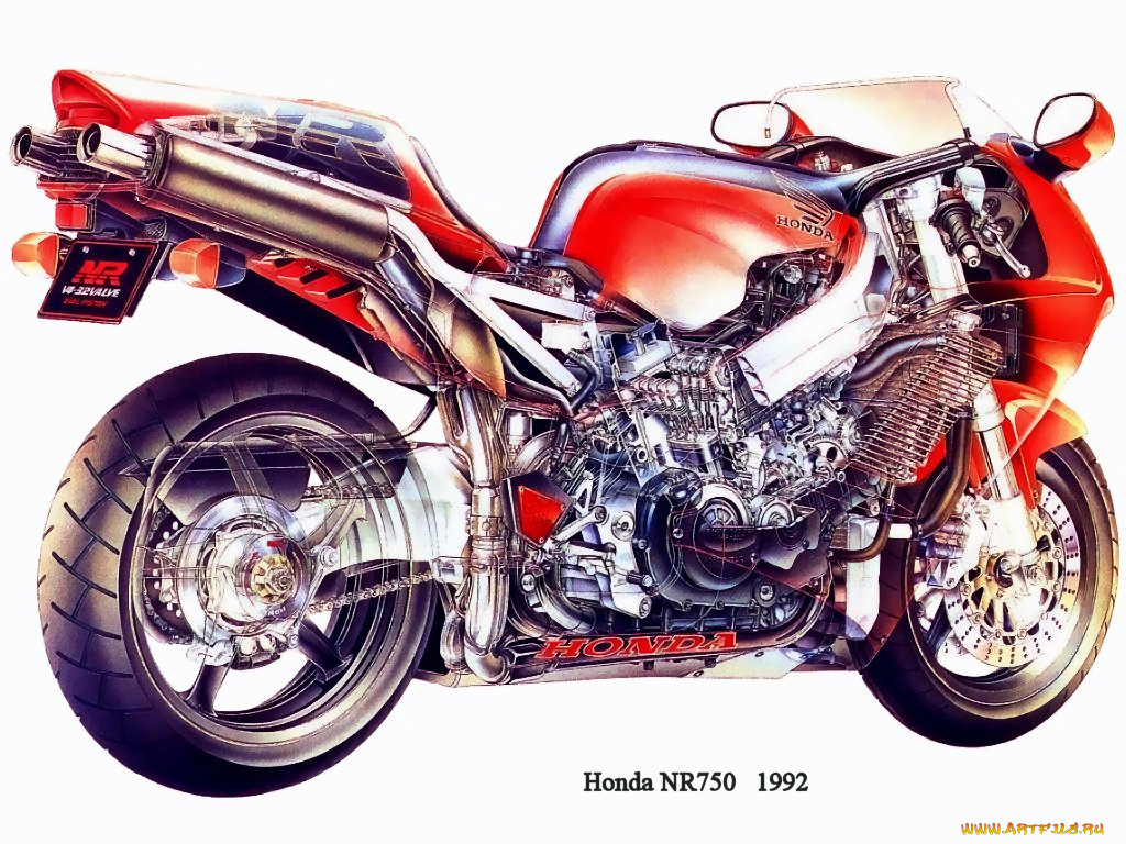 honda, nr, 750, мотоциклы