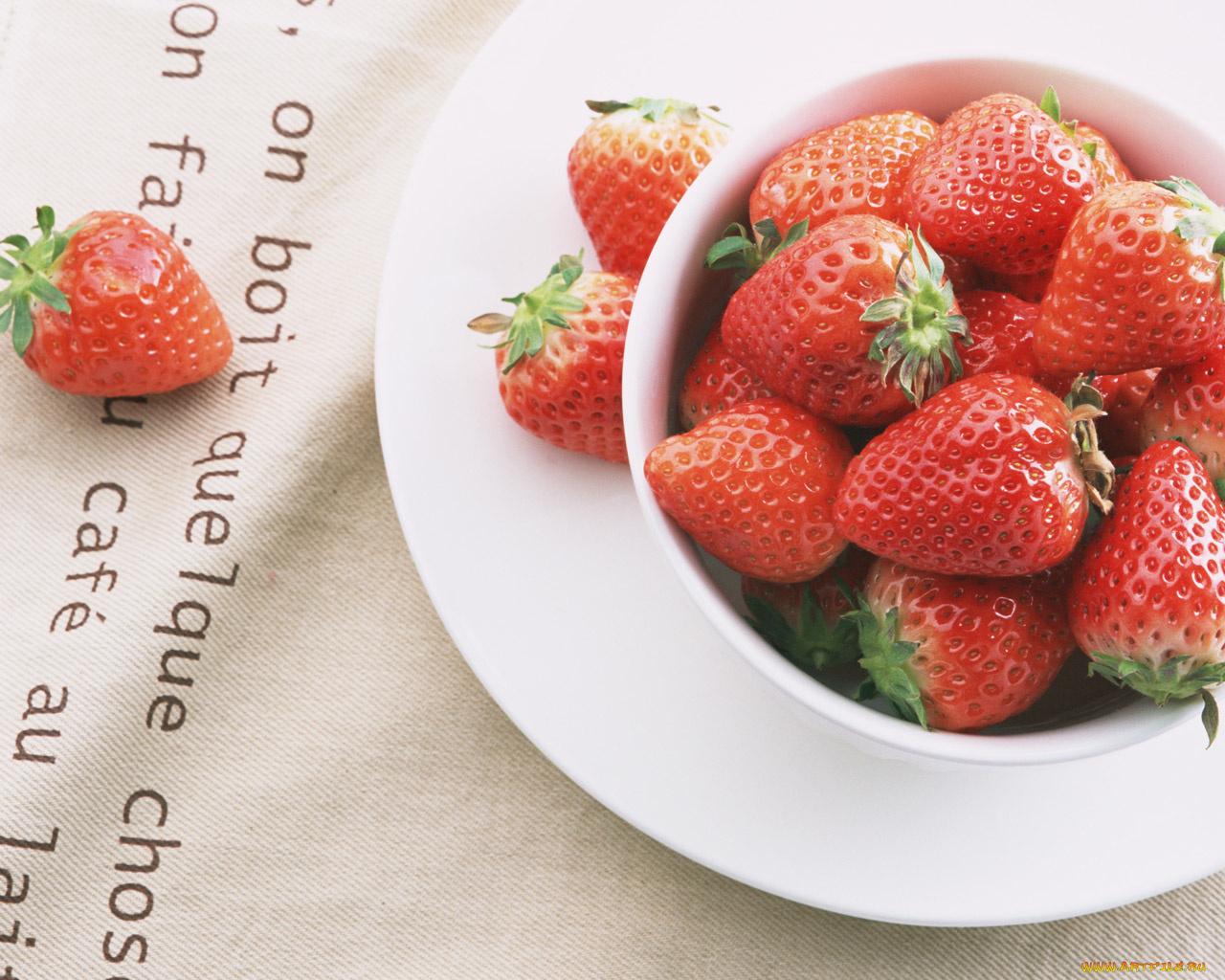 еда, клубника, земляника