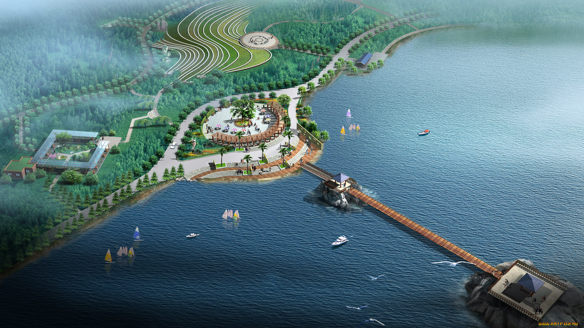 3д, графика, architecture, архитектура