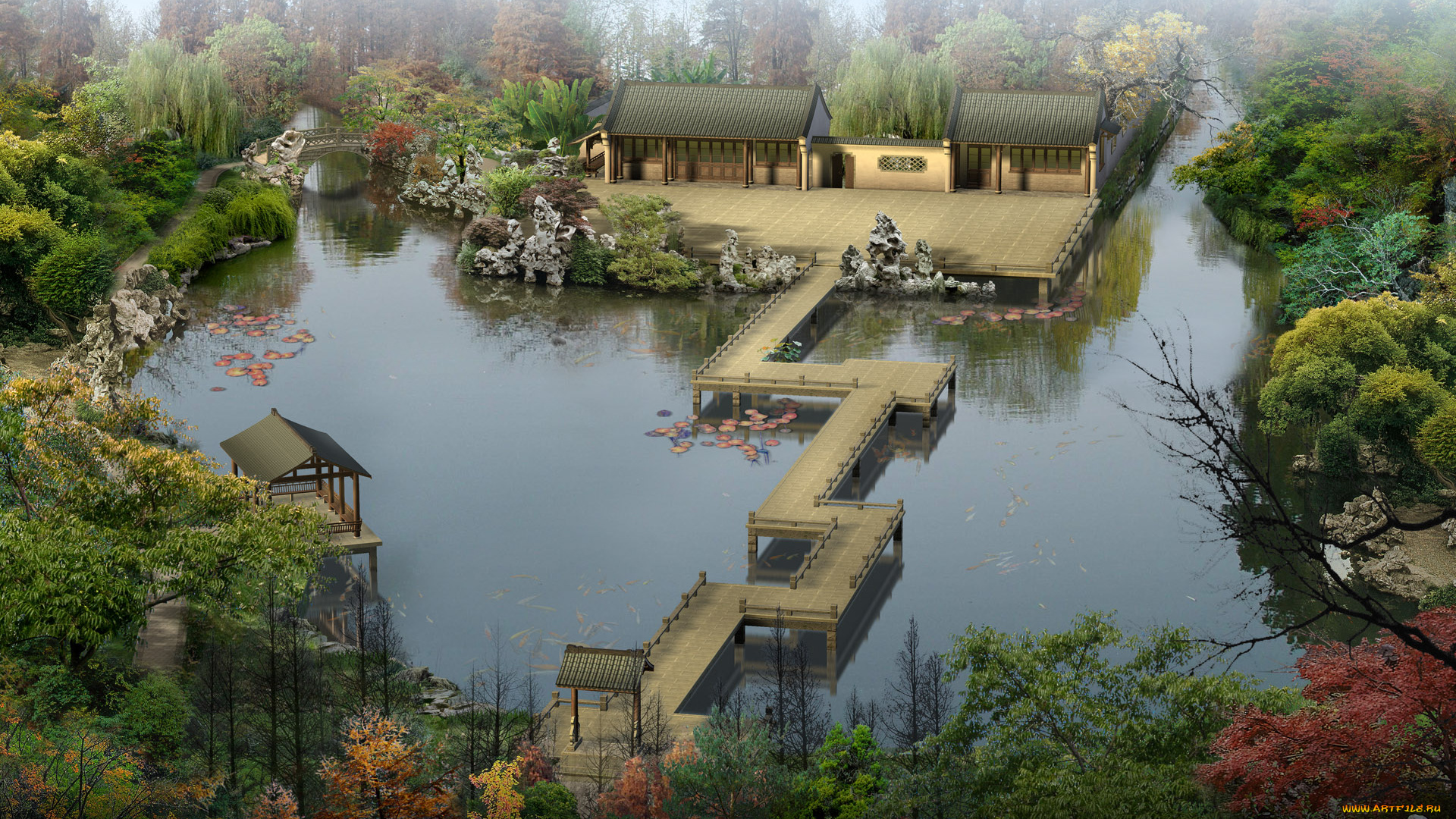 3д, графика, architecture, архитектура