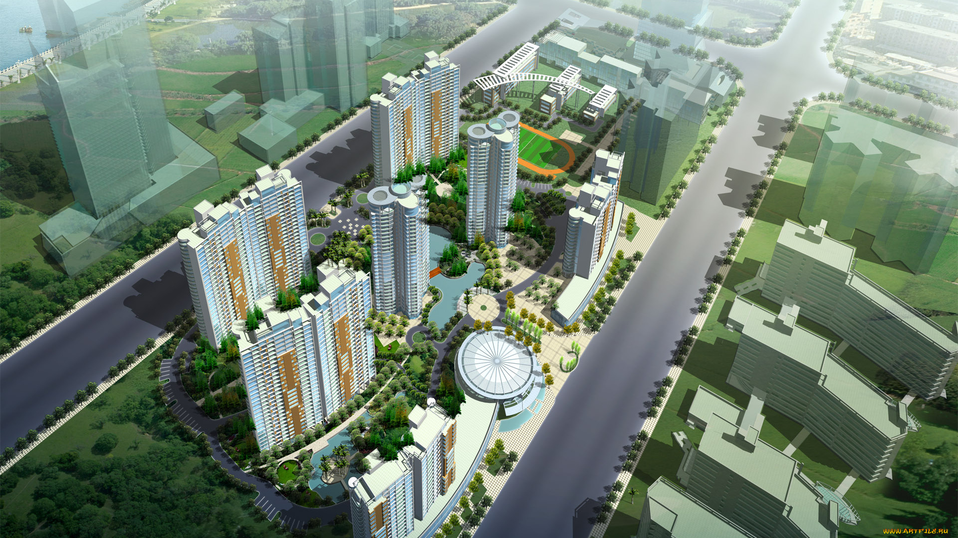 3д, графика, architecture, архитектура