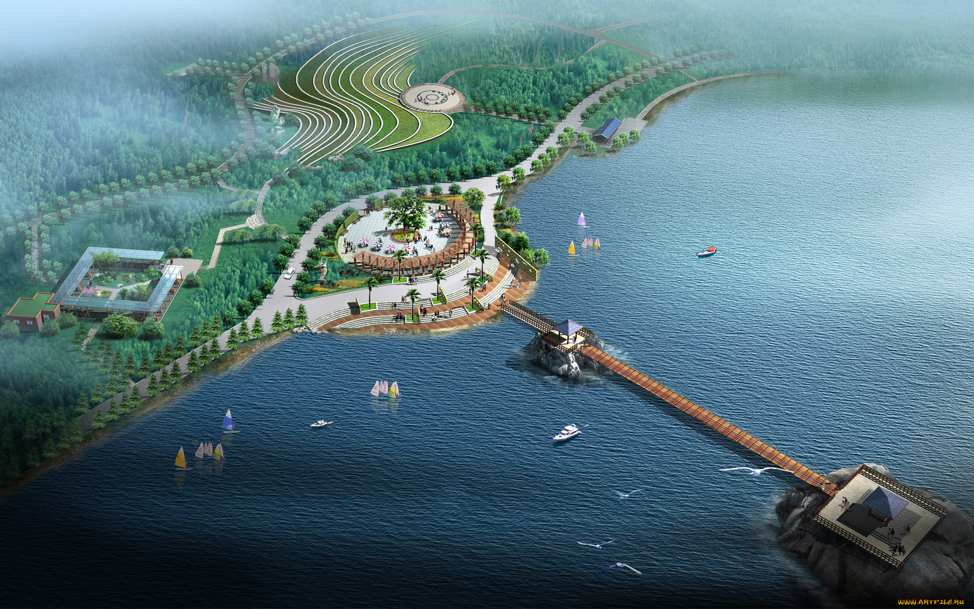 3д, графика, architecture, архитектура