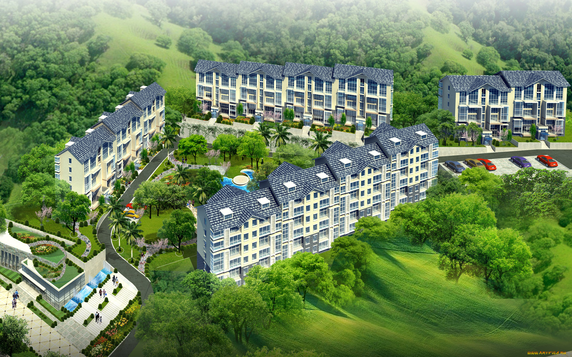 3д, графика, architecture, архитектура