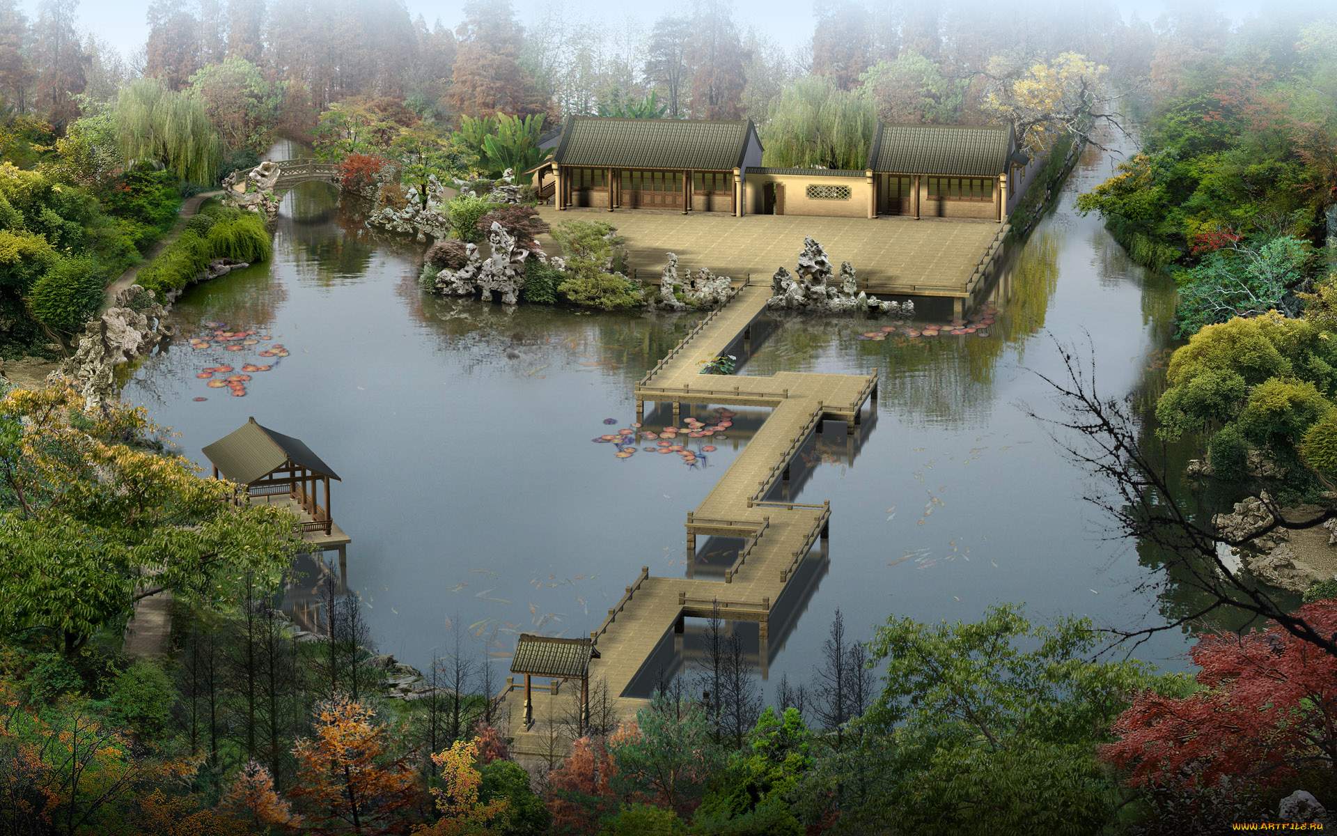 3д, графика, architecture, архитектура