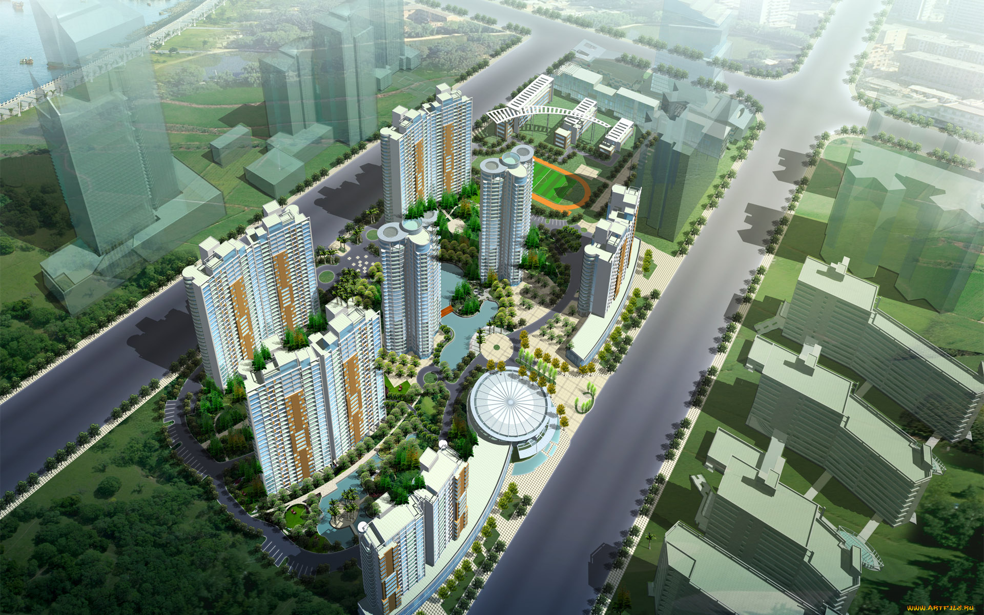 3д, графика, architecture, архитектура