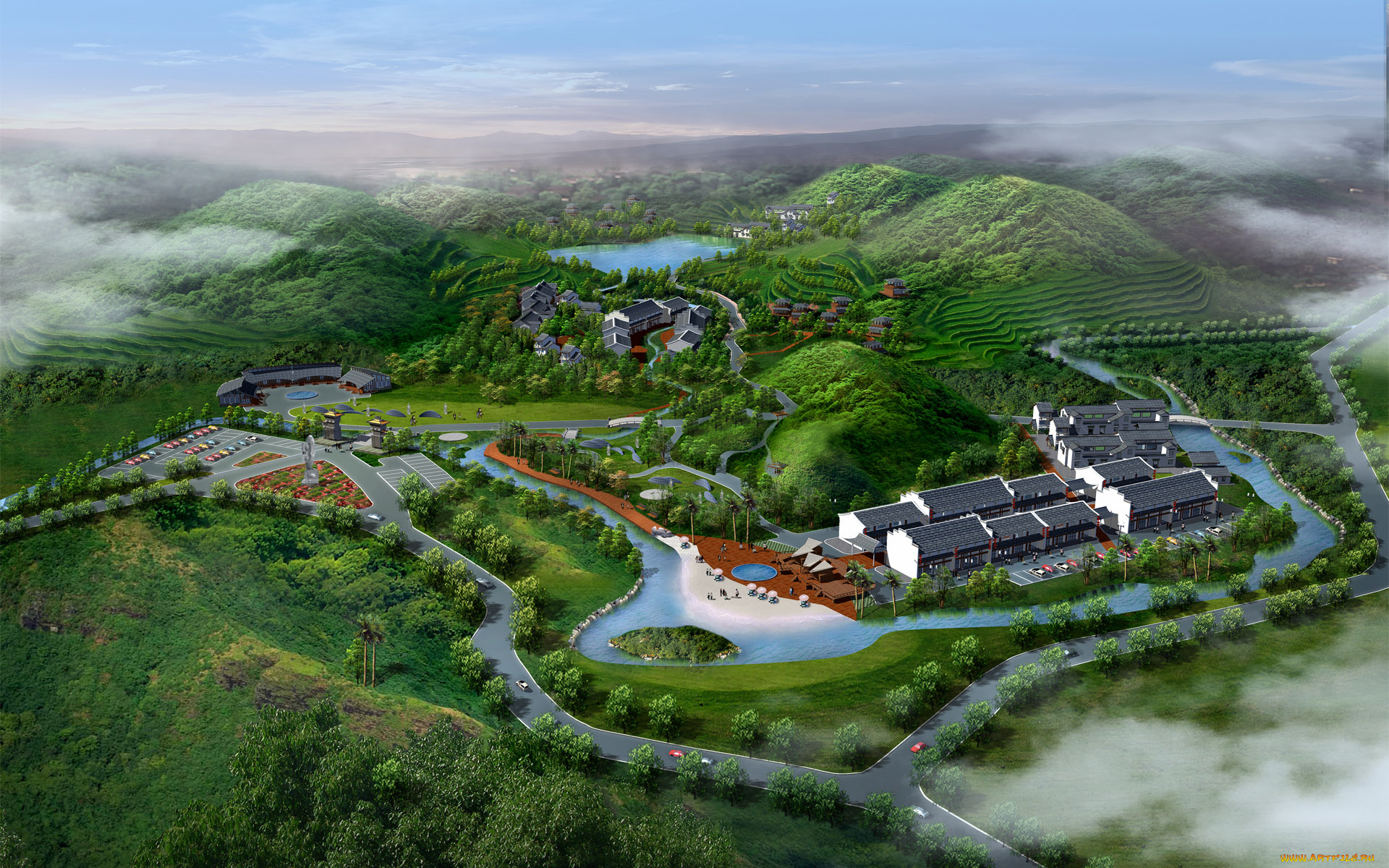 3д, графика, architecture, архитектура