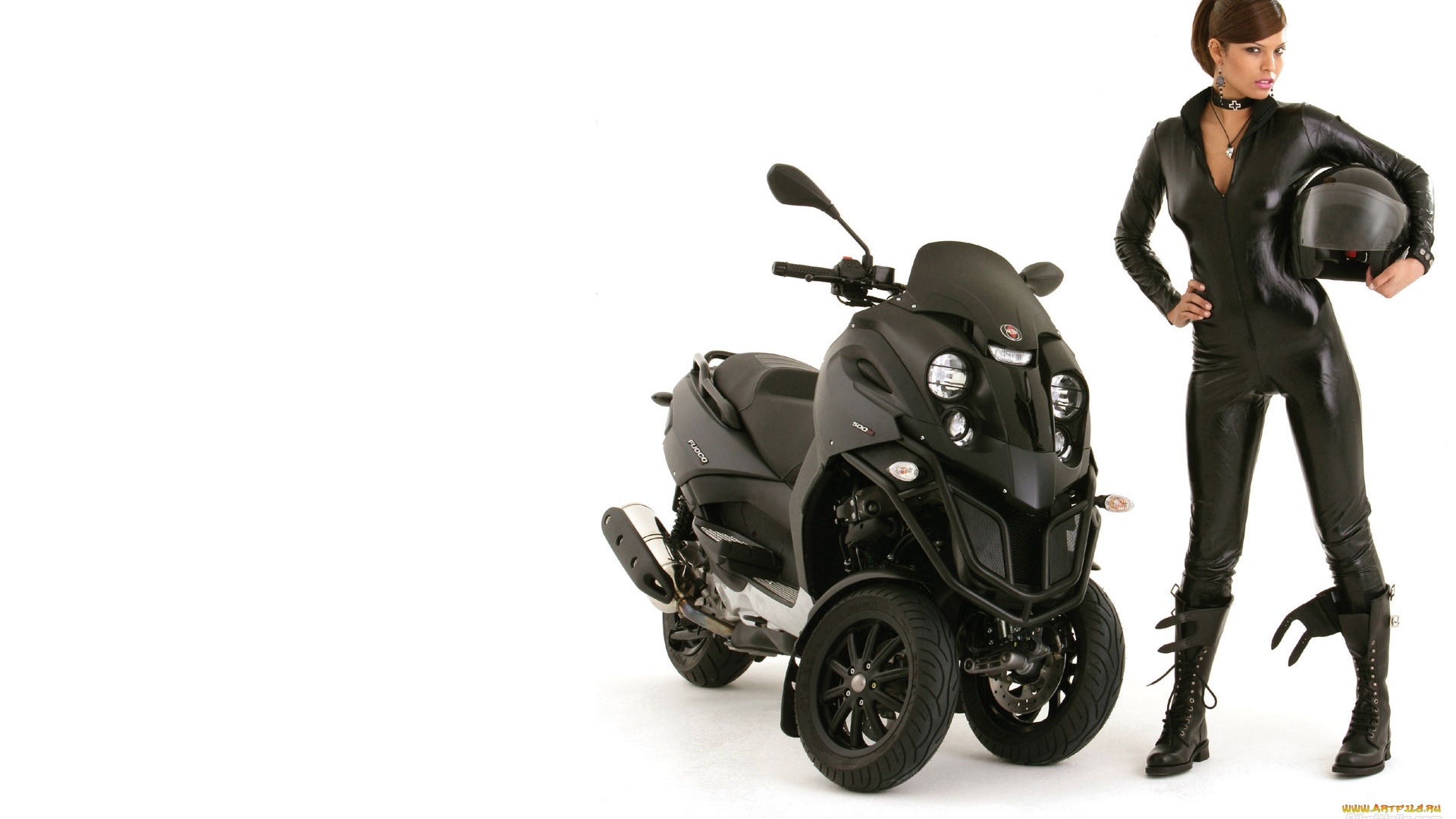 мотоциклы, мото, девушкой