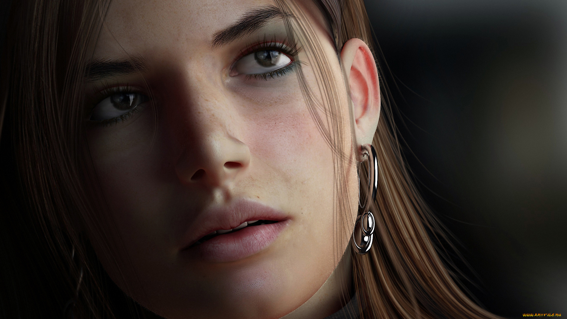 sad, woman, 3д, графика, people, люди