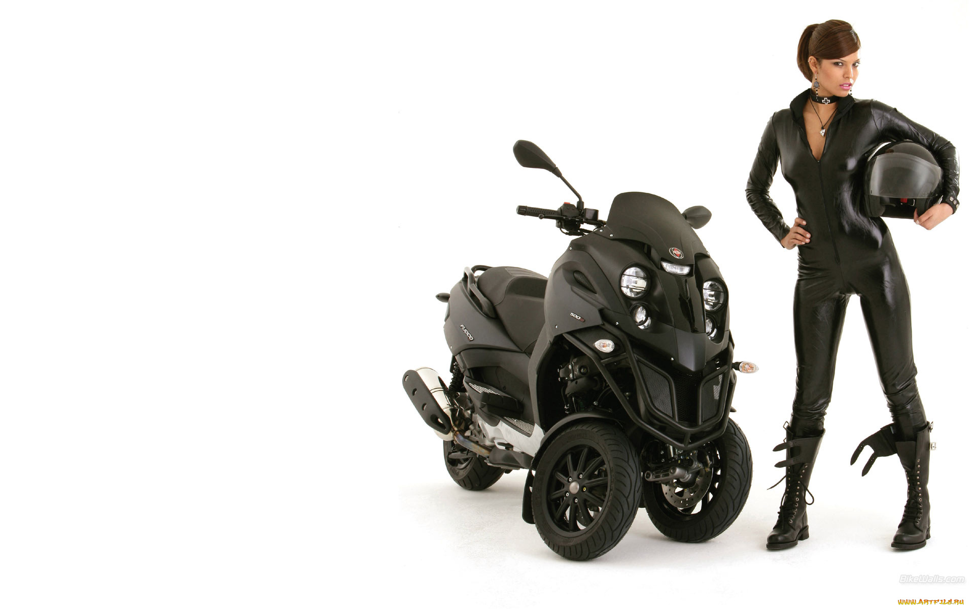 мотоциклы, мото, девушкой
