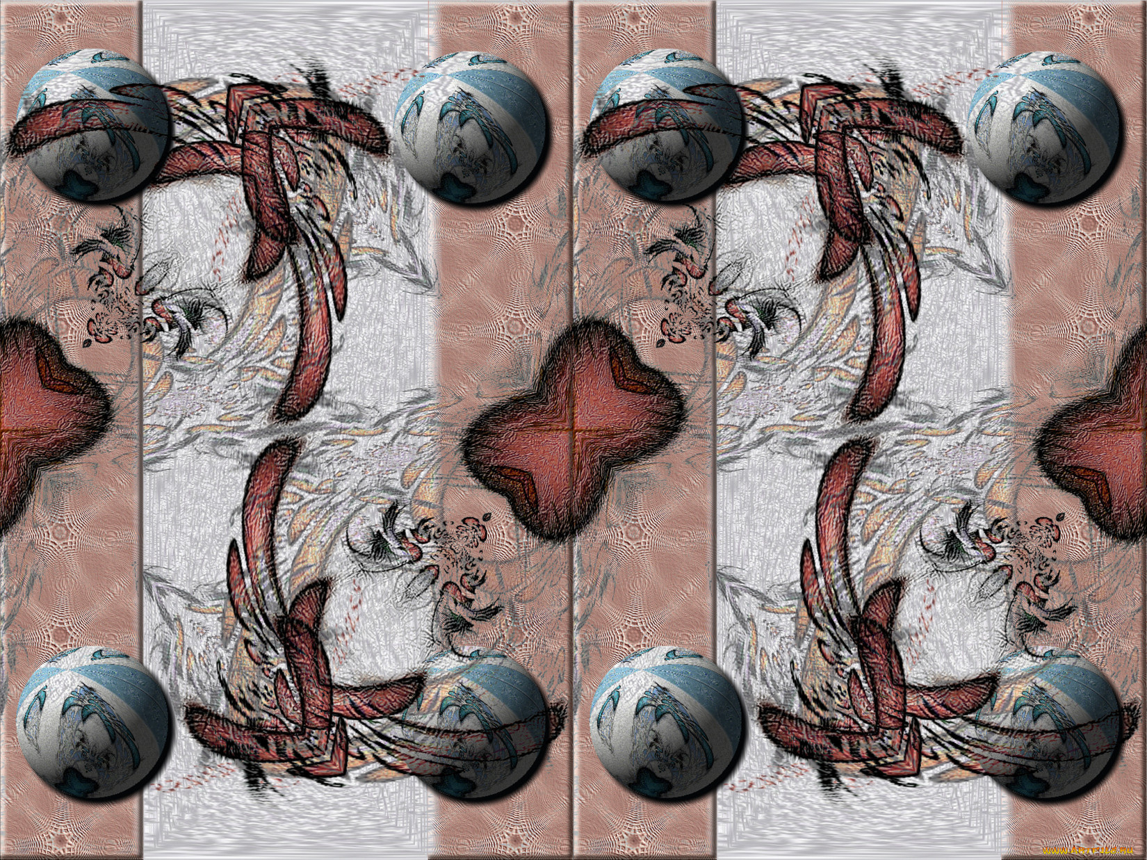 3д, графика, fractal, фракталы, абстракция, серый