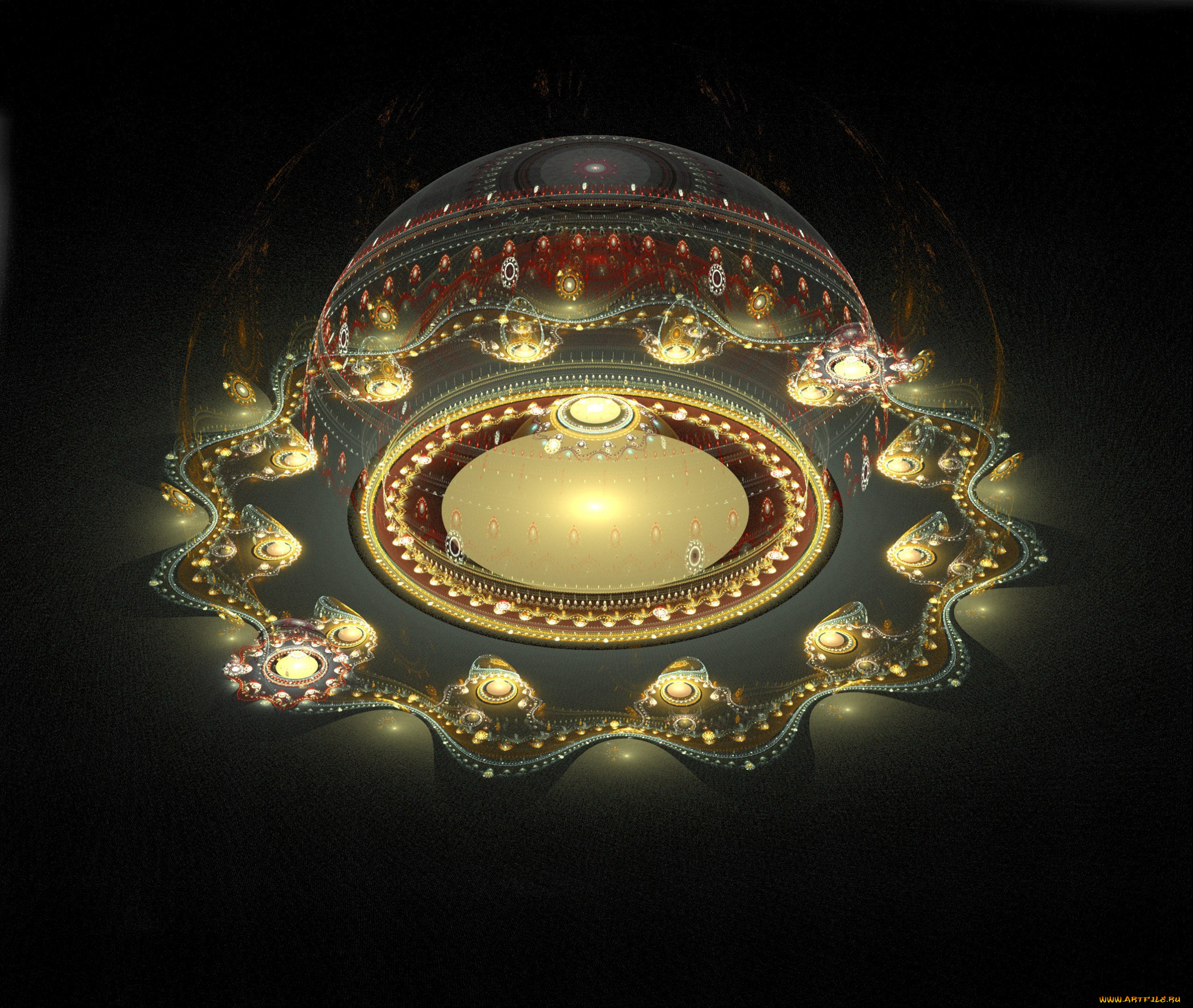 3д, графика, fractal, фракталы, узор, тёмный, фон, абстракция