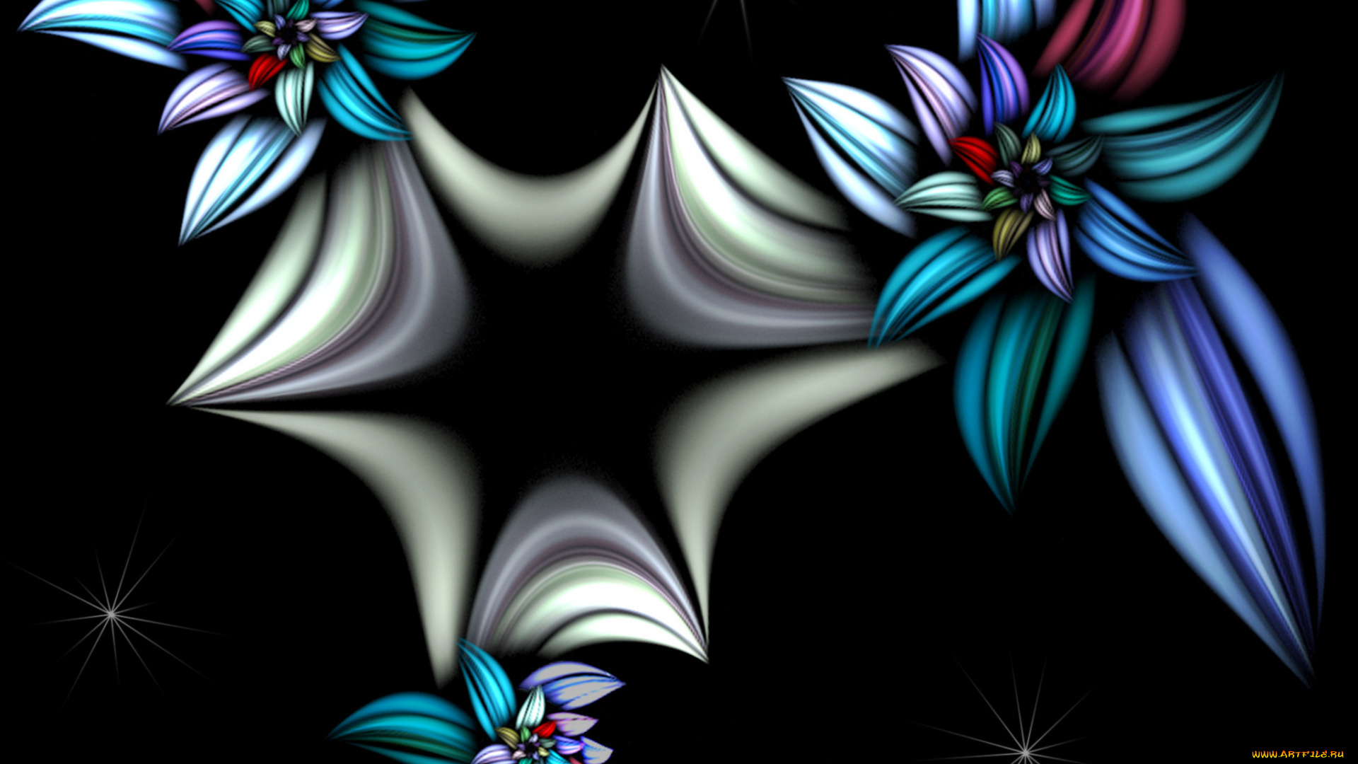 3д, графика, fractal, фракталы, узор, фрактал