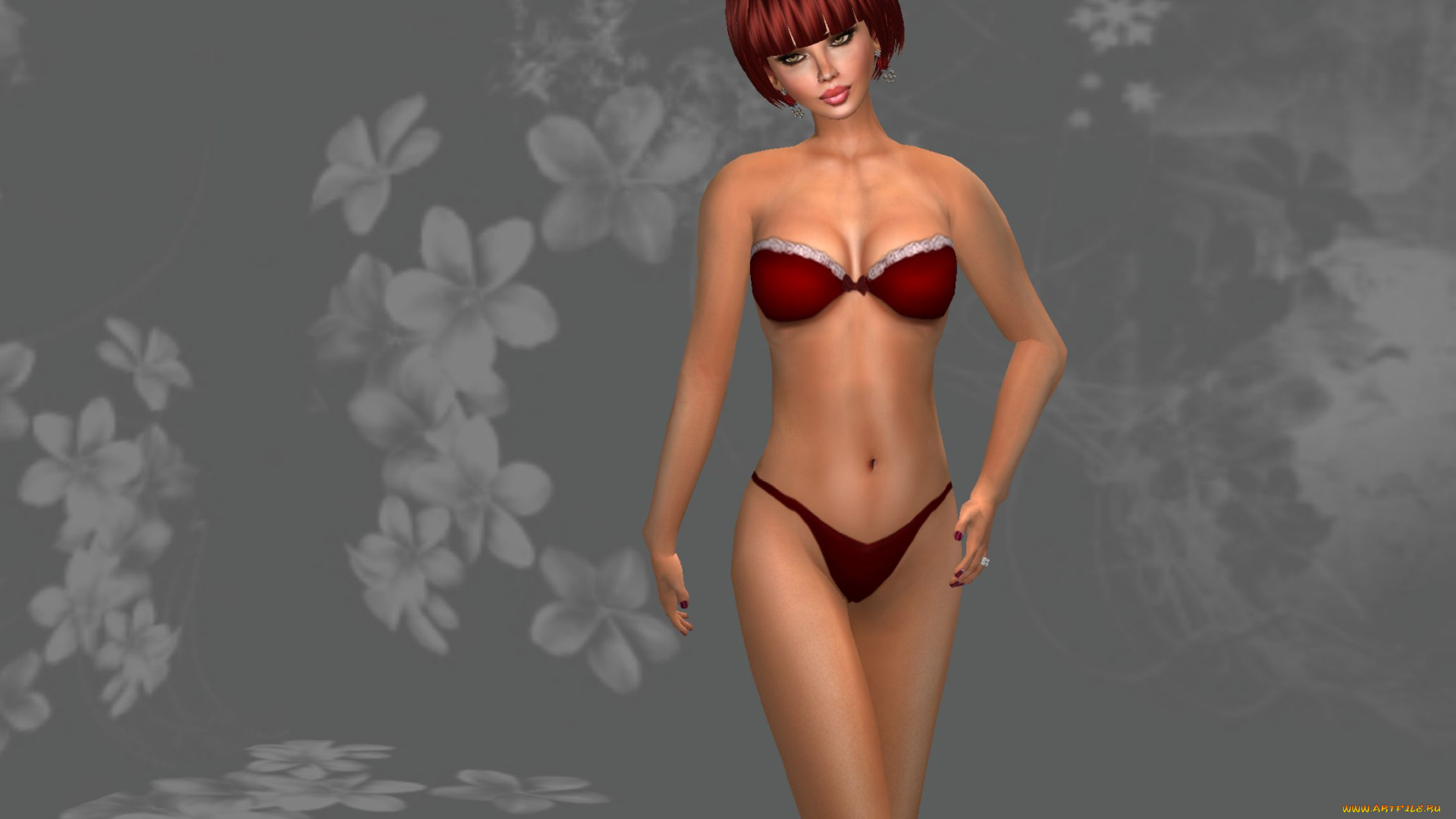 3д, графика, people, люди, бикини