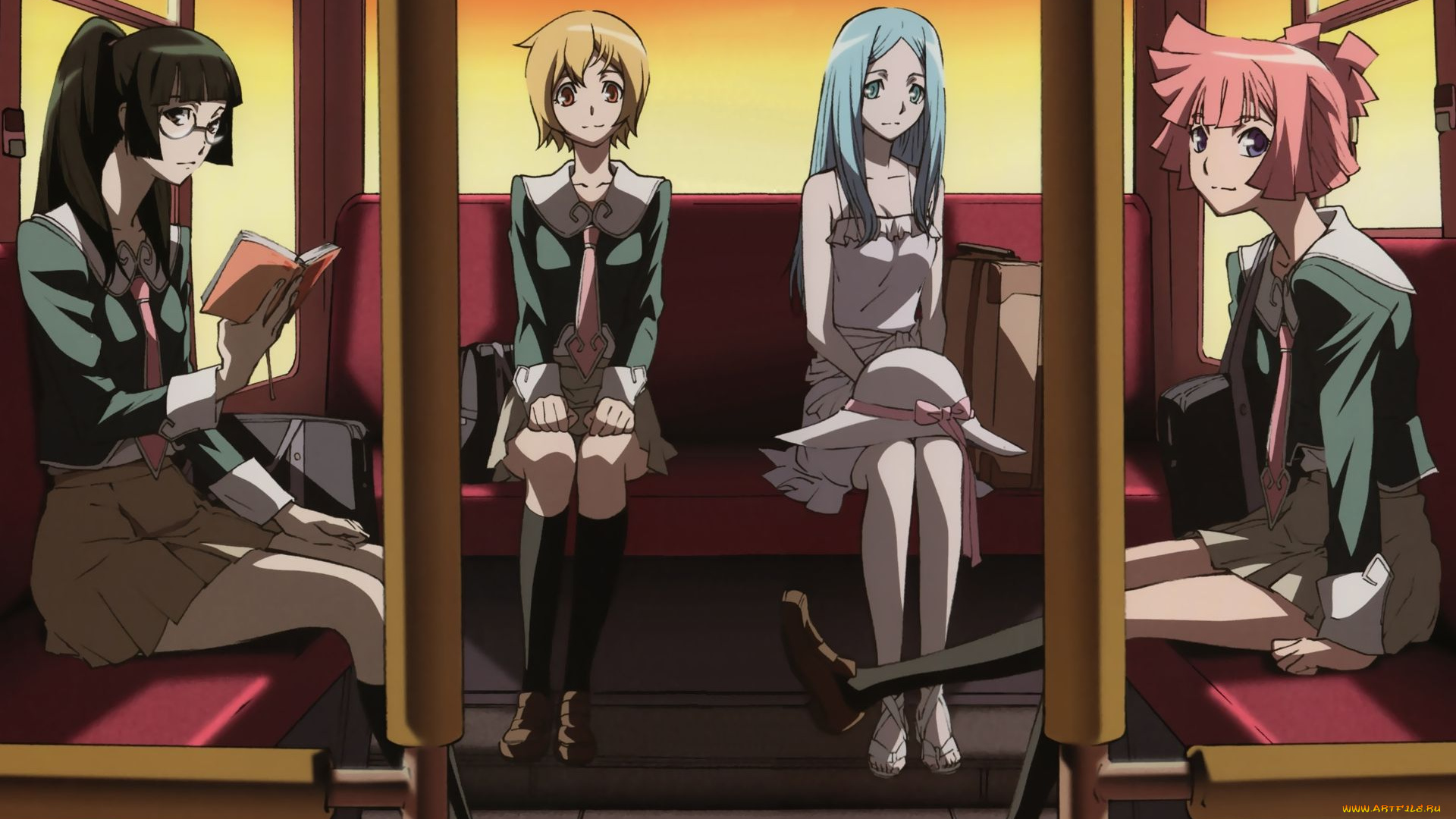 аниме, star, driver, девушки