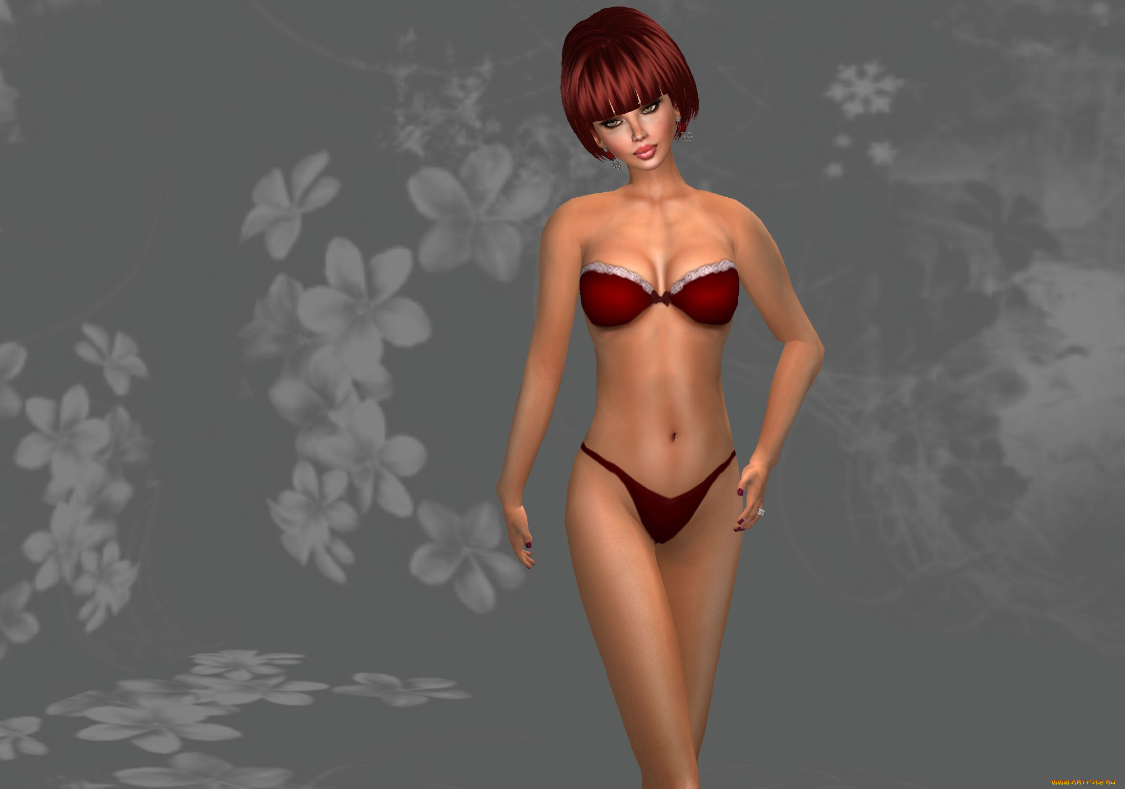 3д, графика, people, люди, бикини