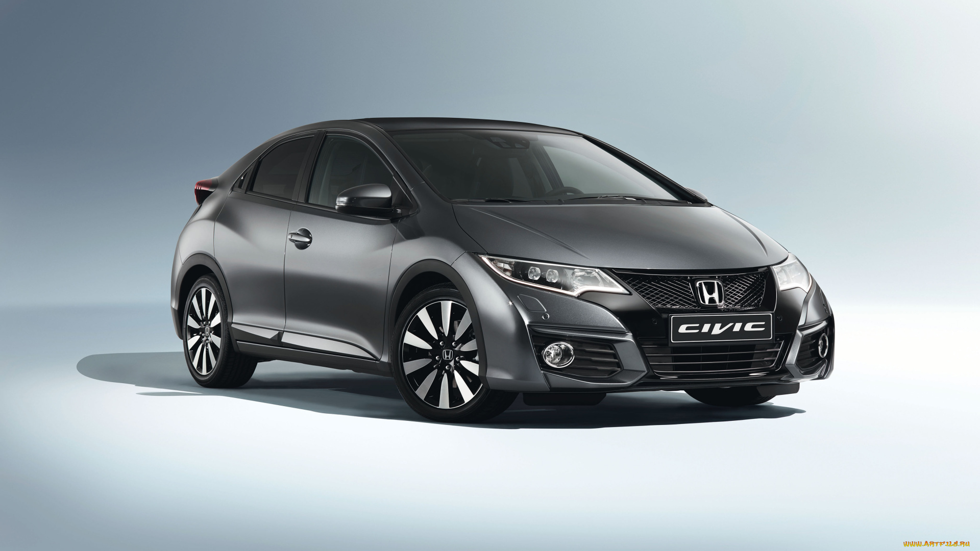 автомобили, honda, civic, темный, 2014г, hatchback