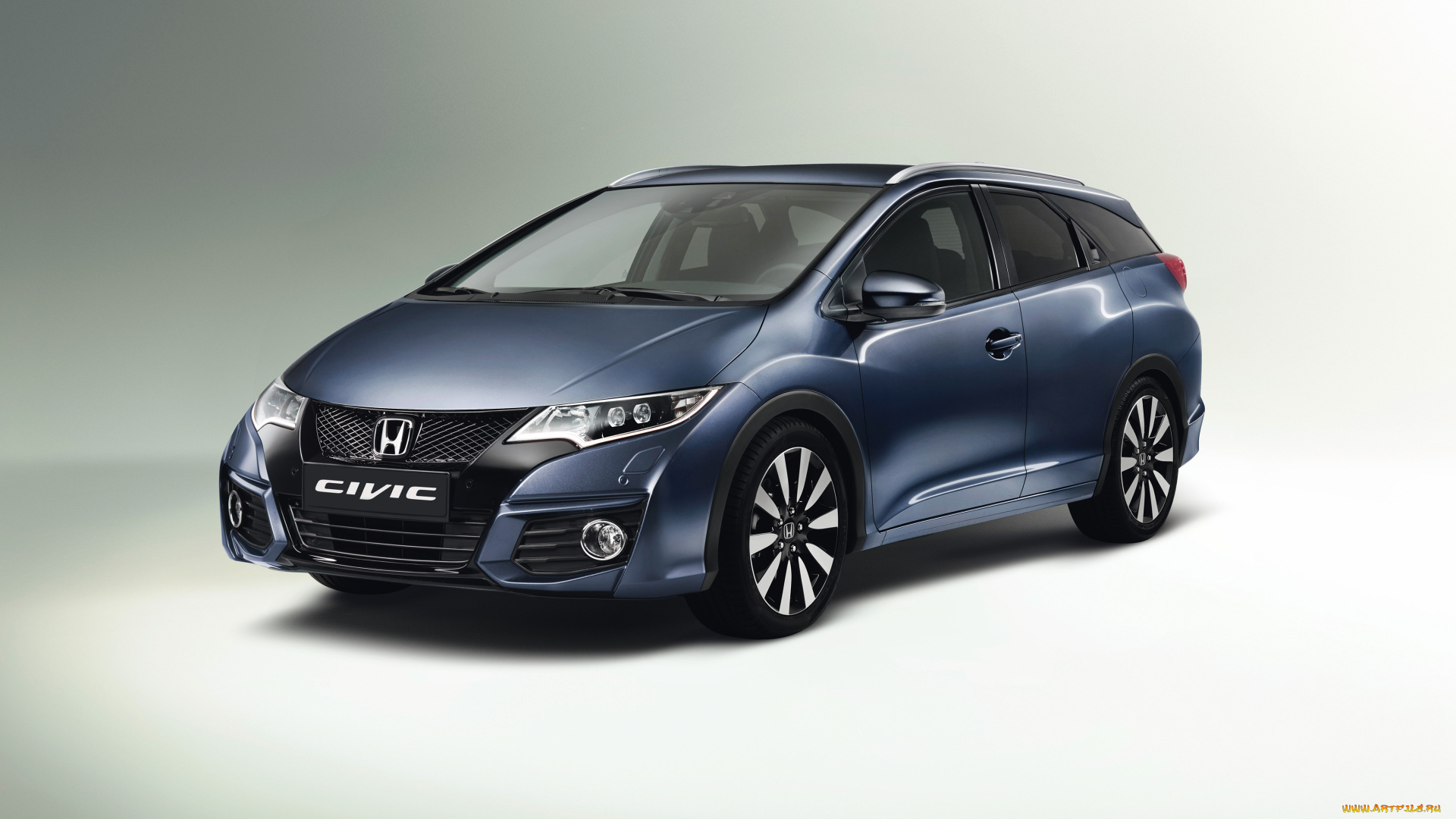 автомобили, honda, hatchback, civic, темный, 2014г
