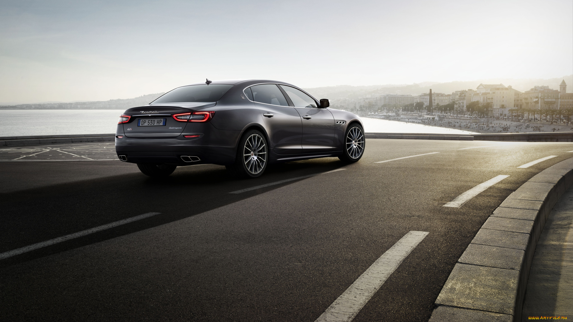 автомобили, maserati, quattroporte, темный, 2014г, gts