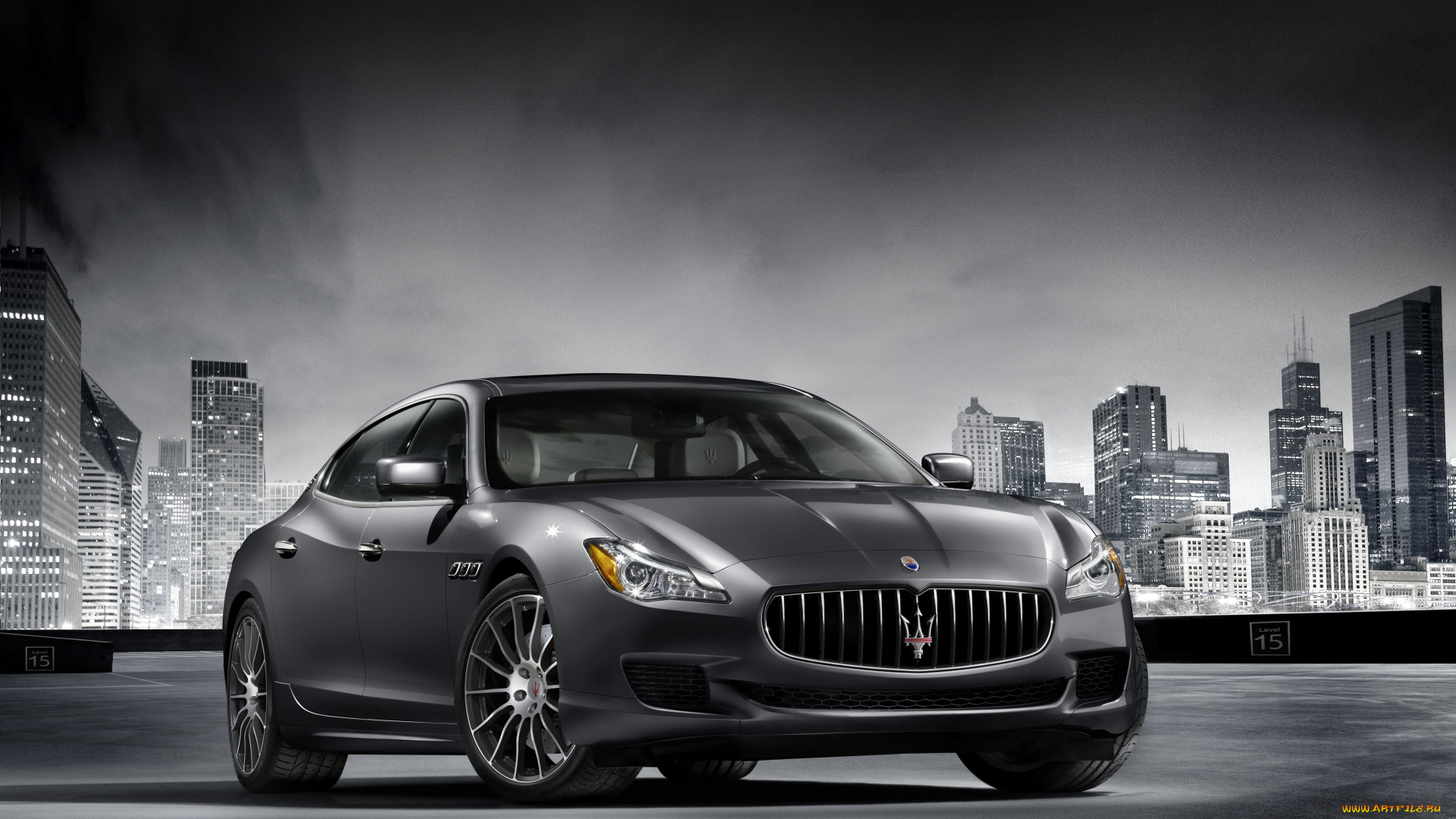 автомобили, maserati, темный, 2014г, gts, quattroporte