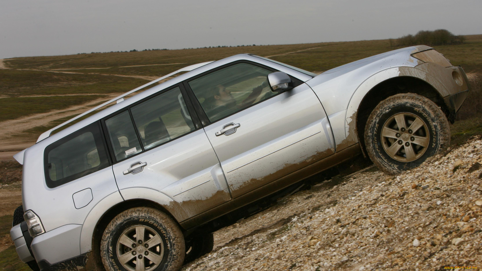 автомобили, mitsubishi, светлый, 5-door, shogun