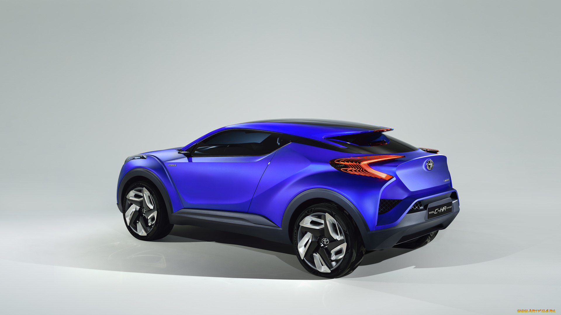 автомобили, toyota, 2014г, синий, c-hr, concept