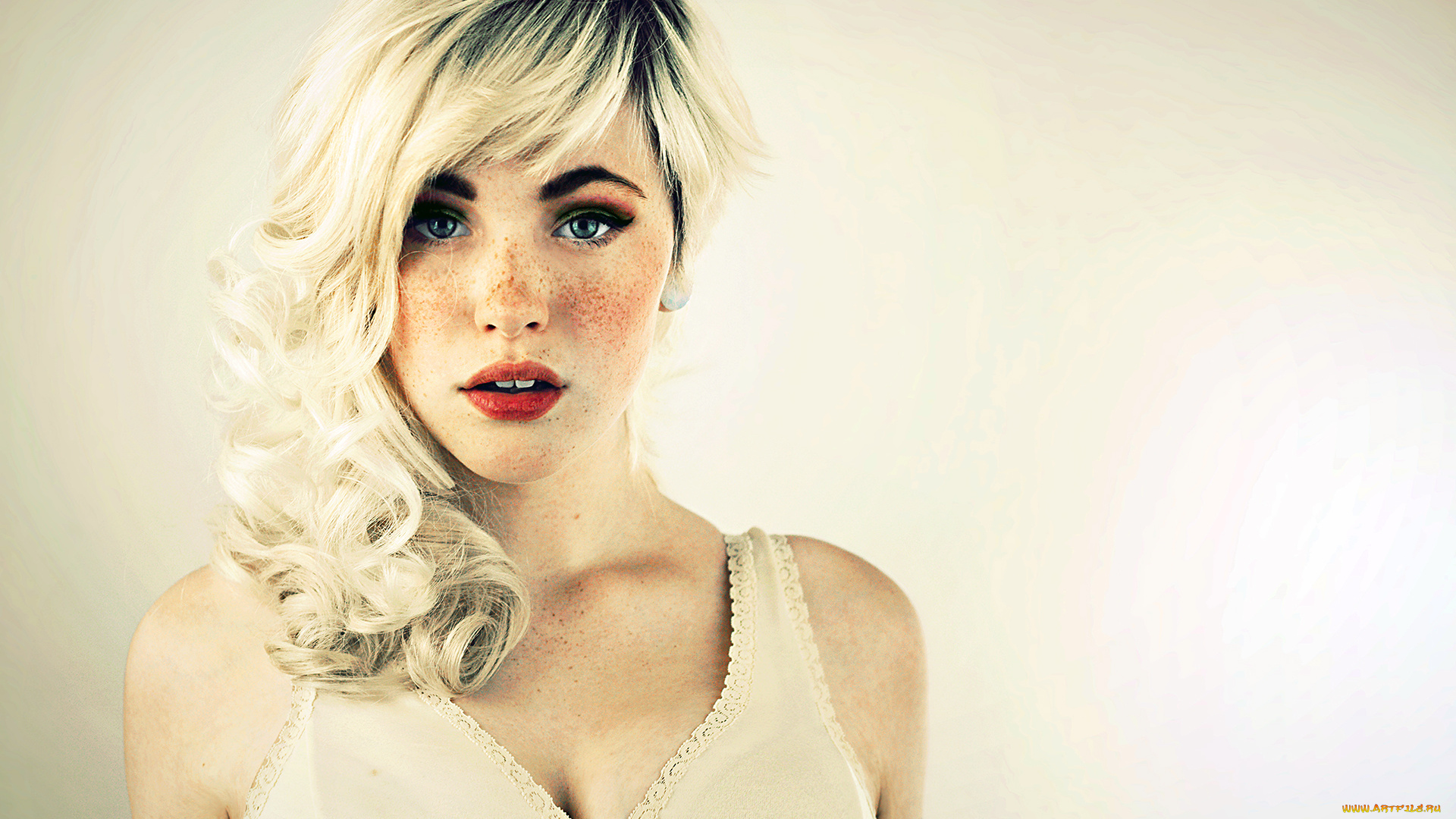 девушки, -unsort, , лица, , портреты, веснушки