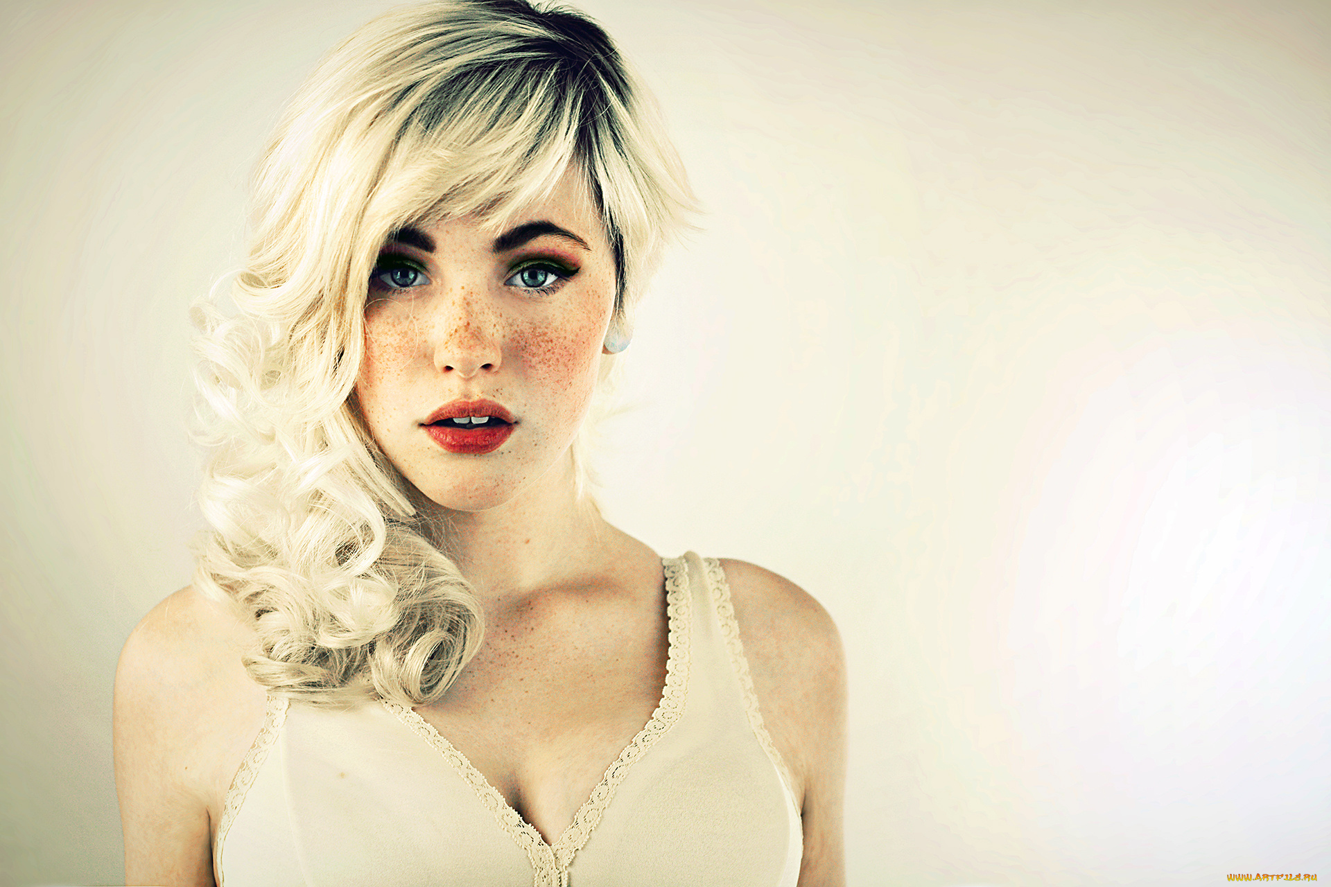 девушки, -unsort, , лица, , портреты, веснушки