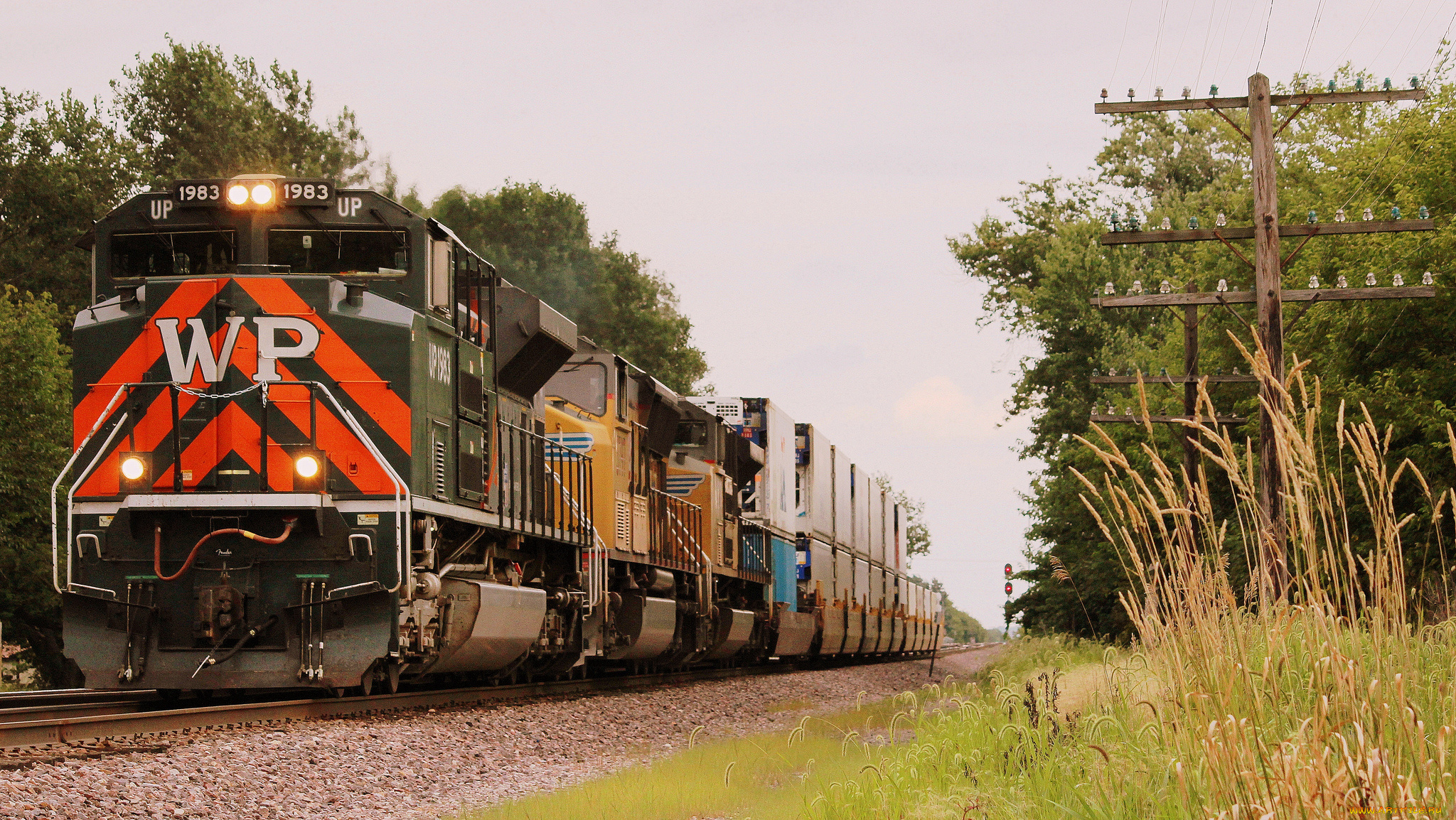 техника, поезда, дорога, состав, локомотив, железная, рельсы