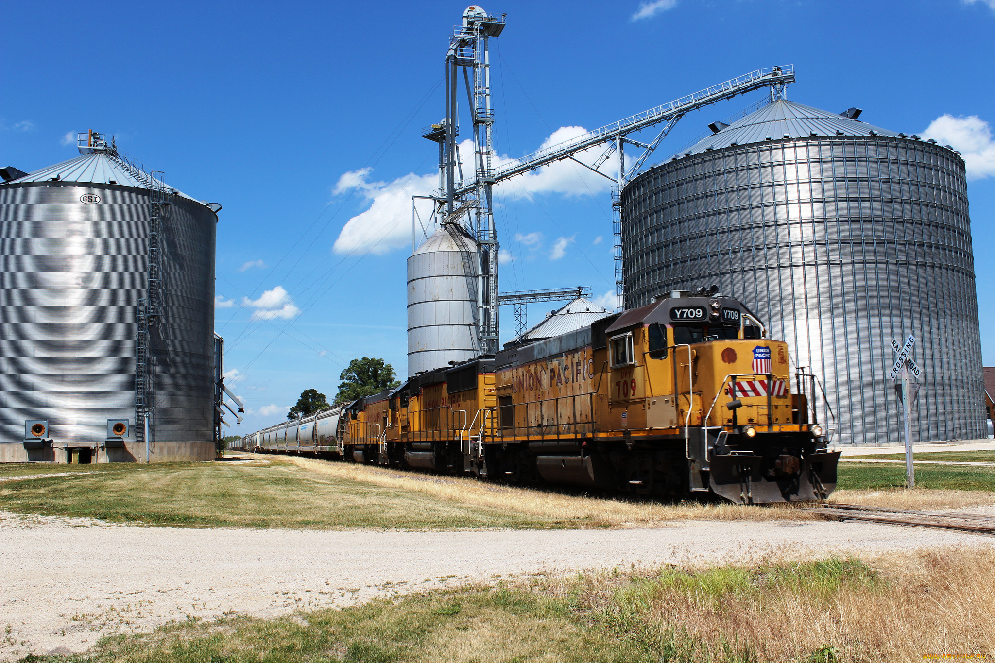 техника, поезда, локомотив, рельсы, дорога, состав, железная