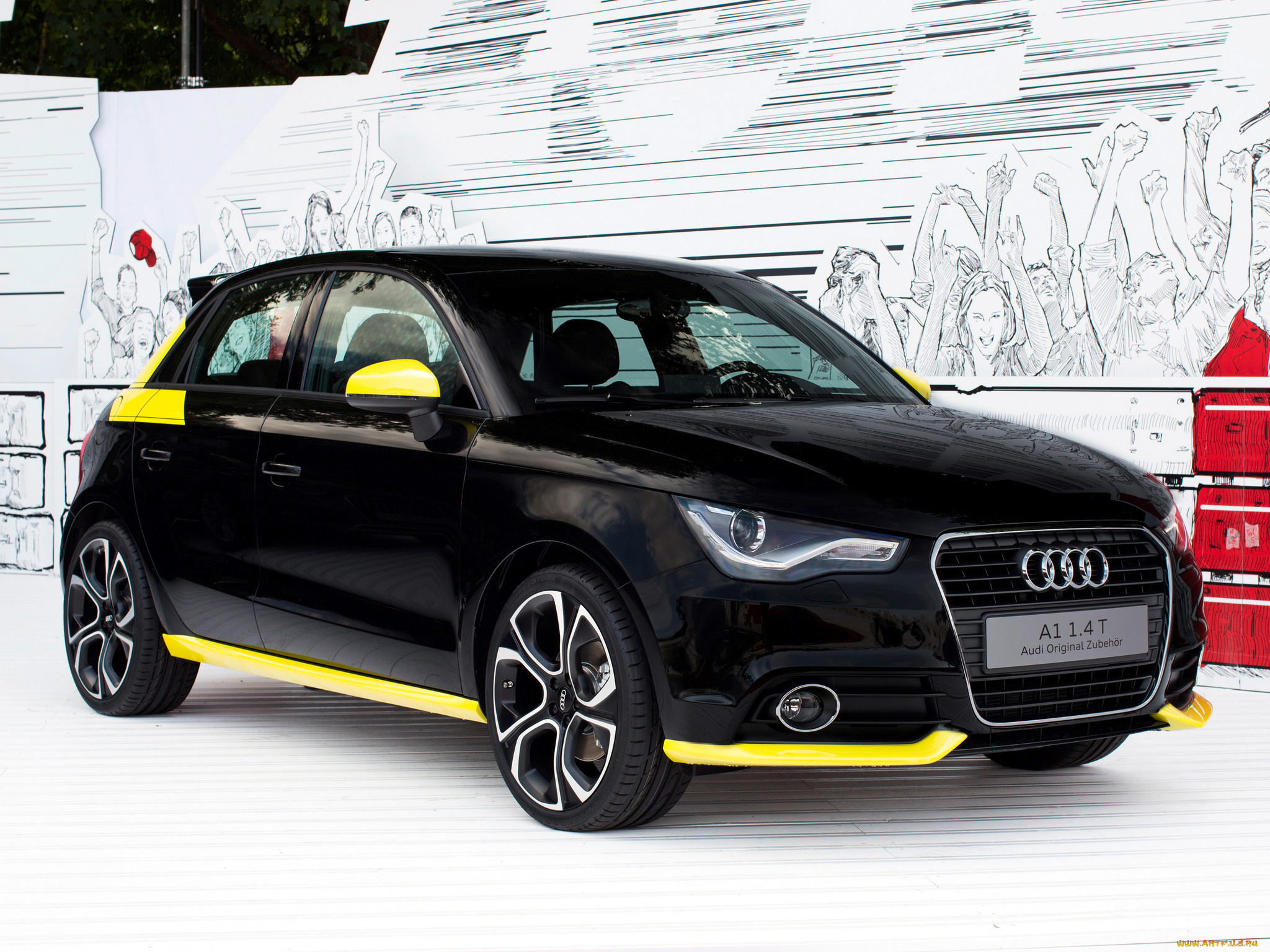 автомобили, audi, a1, with, темный, 8x, 2014г, accessories, genuine