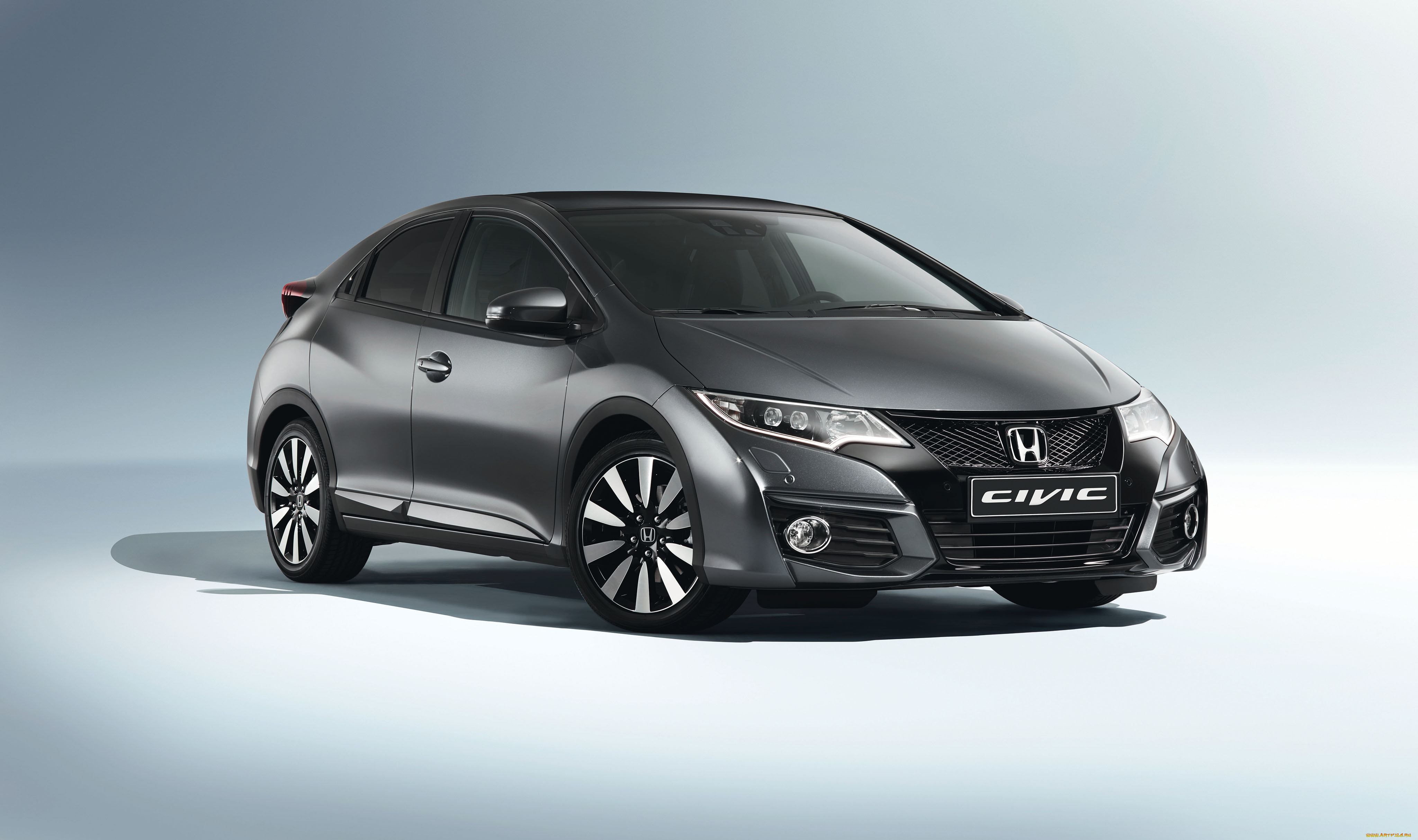 автомобили, honda, civic, темный, 2014г, hatchback