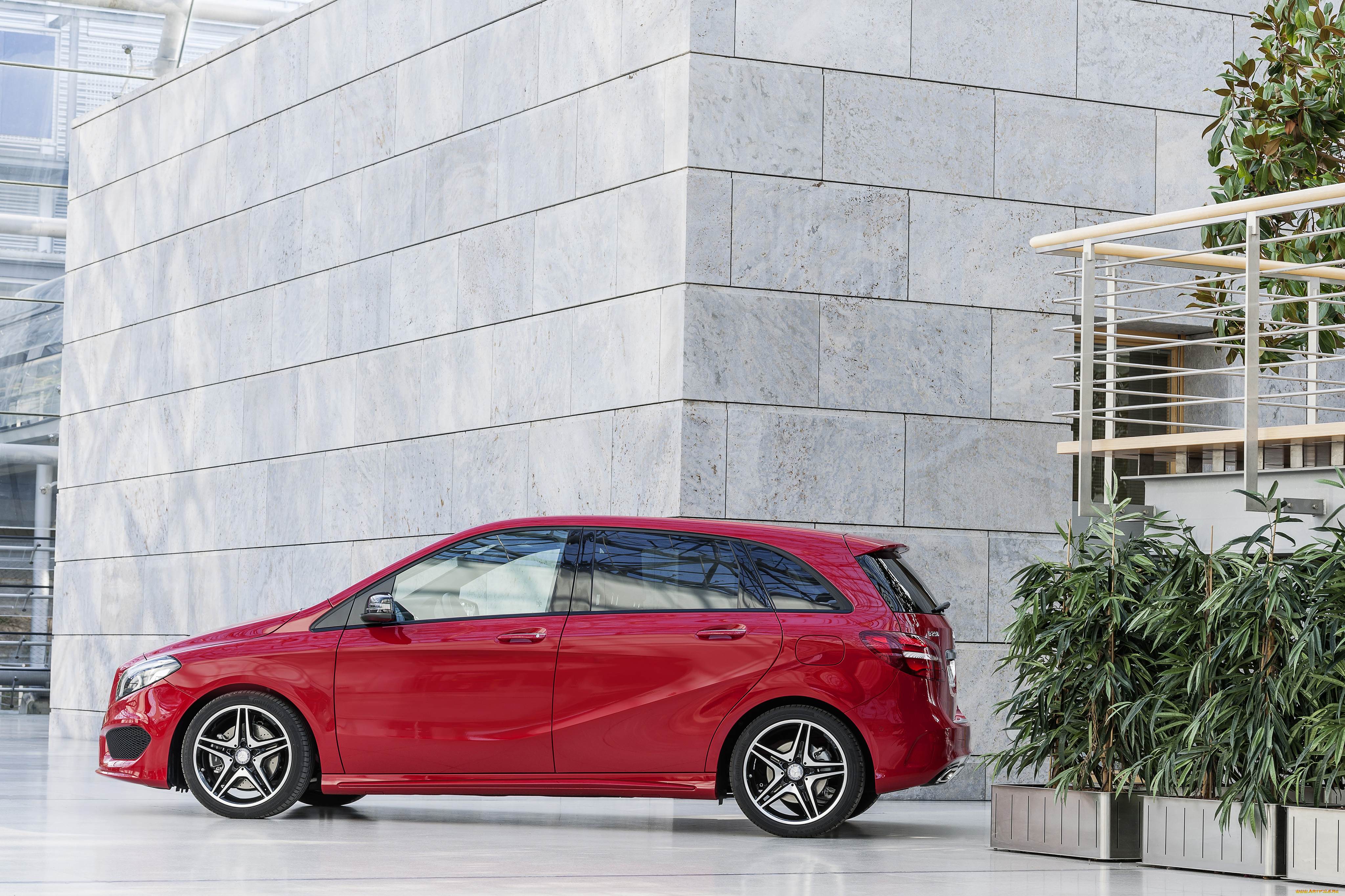 автомобили, mercedes-benz, b, 250, красный, 2014г, w246, line, amg, 4matic