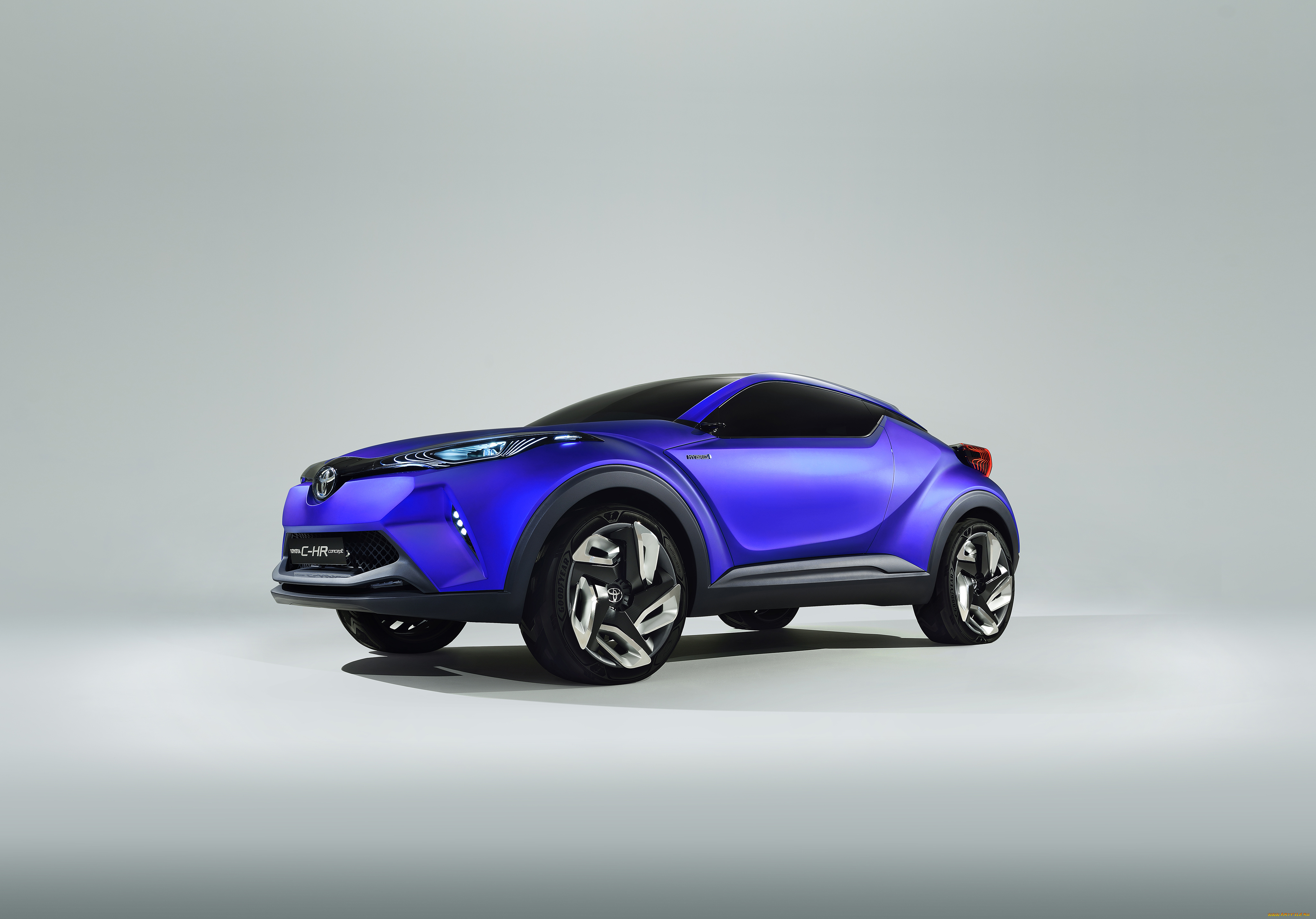 автомобили, toyota, 2014г, синий, c-hr, concept
