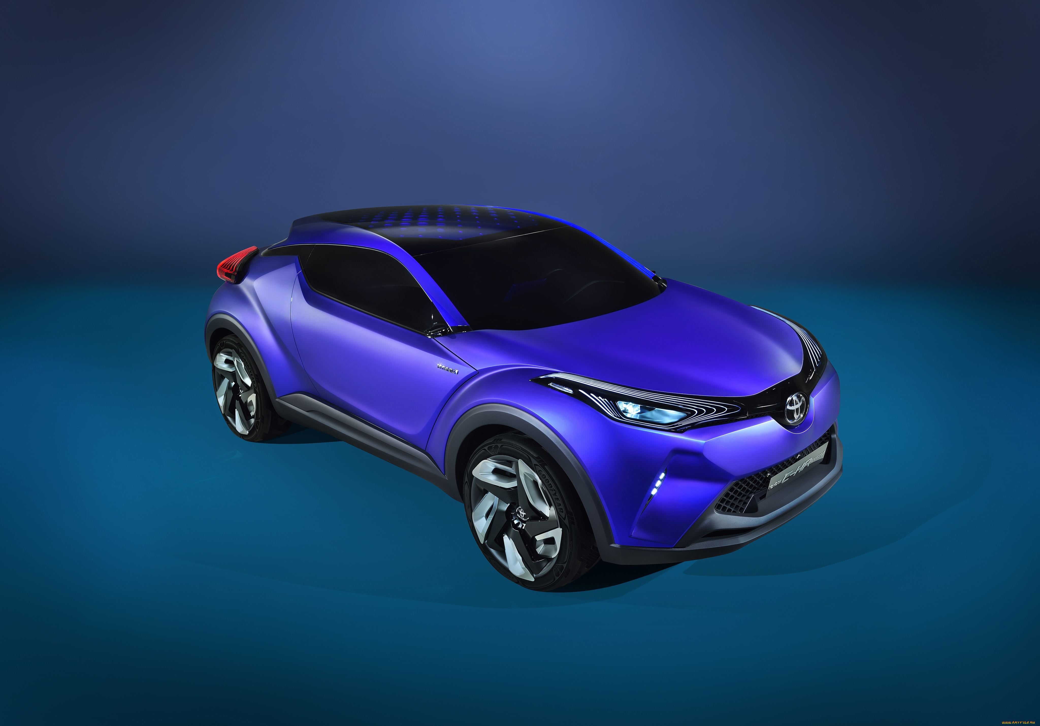 автомобили, toyota, синий, concept, 2014г, c-hr