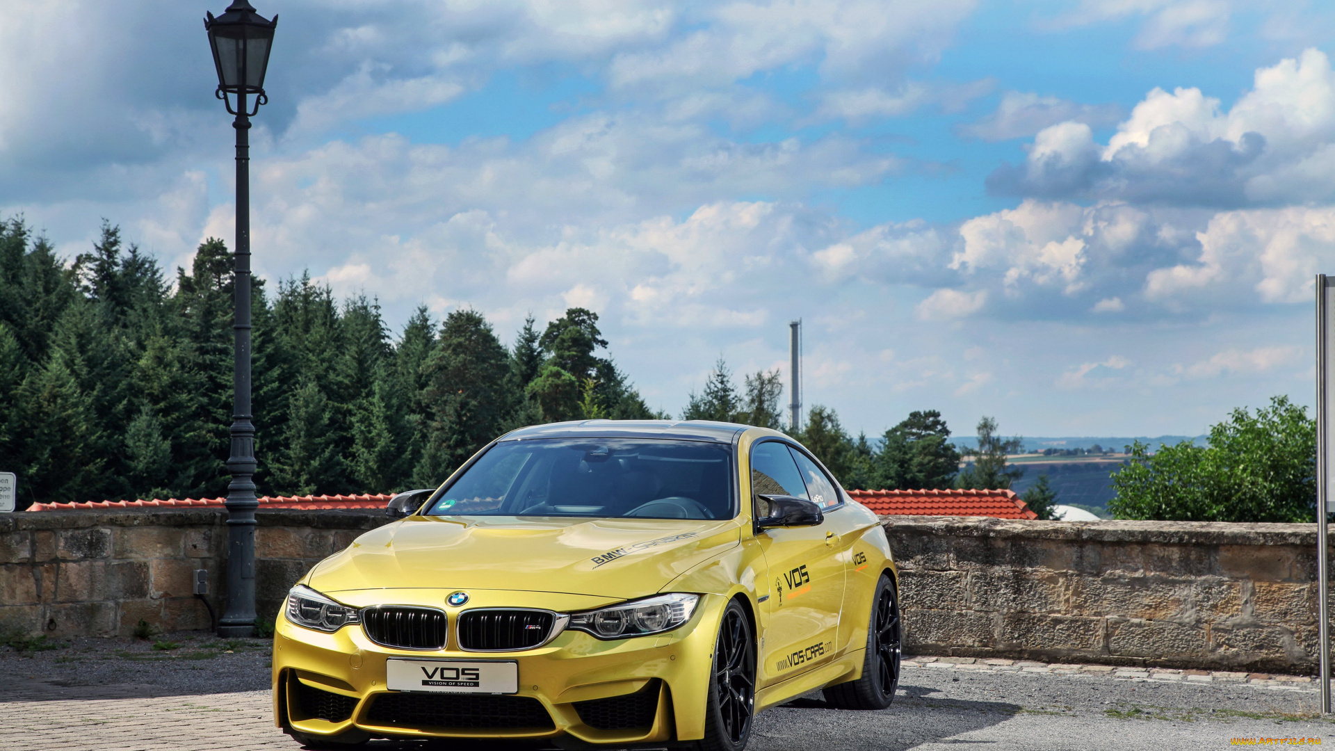 автомобили, bmw, vos, m4, coupе, f82, 2015г, желтый