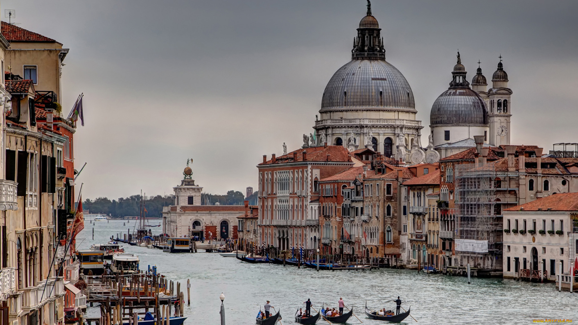 basilica, di, santa, maria, della, salute, , venice, города, венеция, , италия, гондолы, базилика, собор, канал