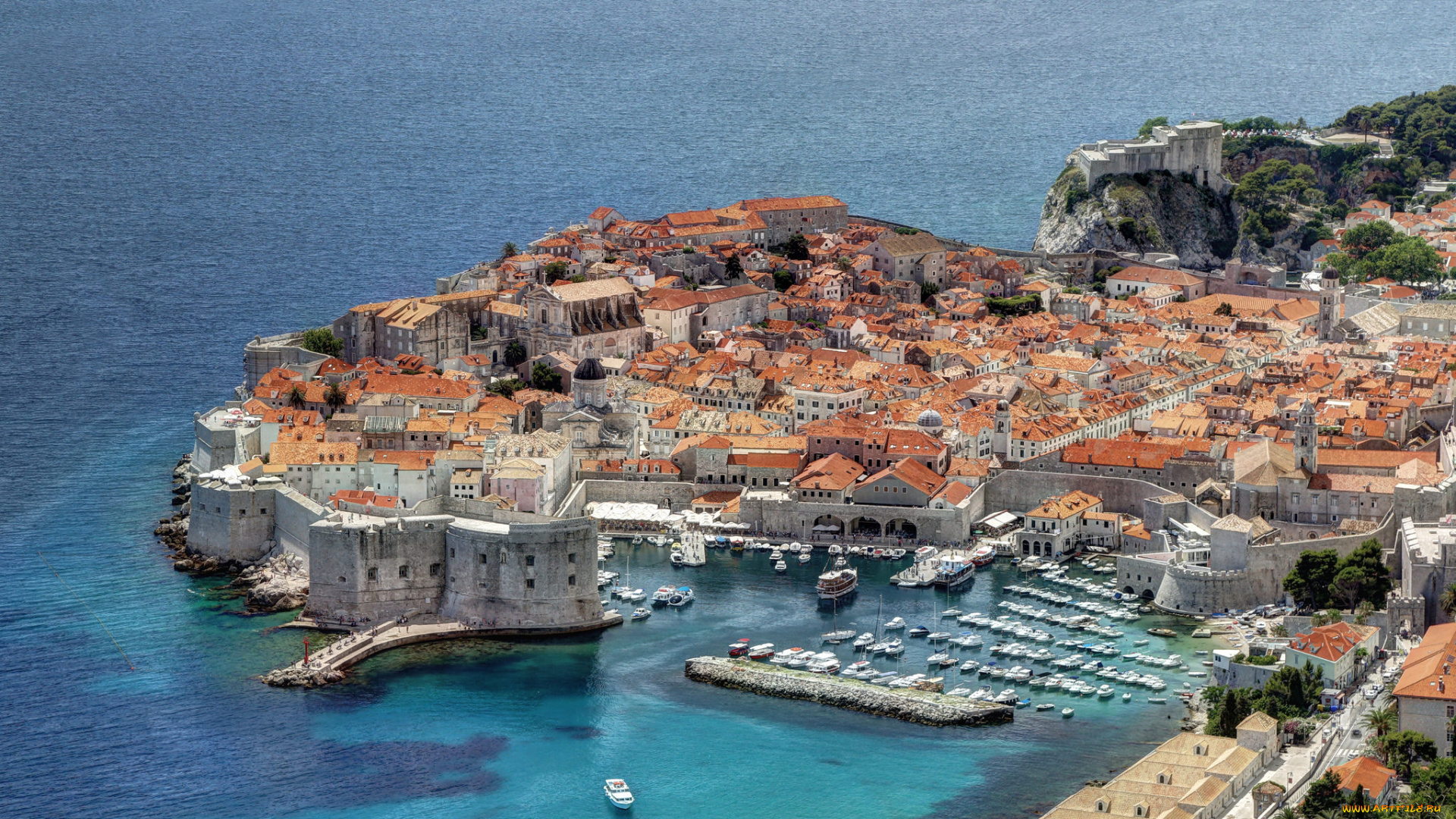dubrovnik, города, дубровник, , хорватия, город-крепость