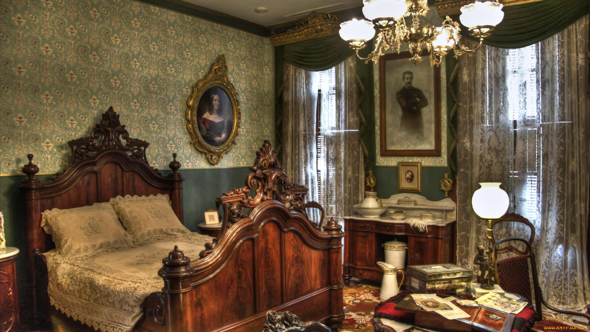 интерьер, спальня, комната, мебель