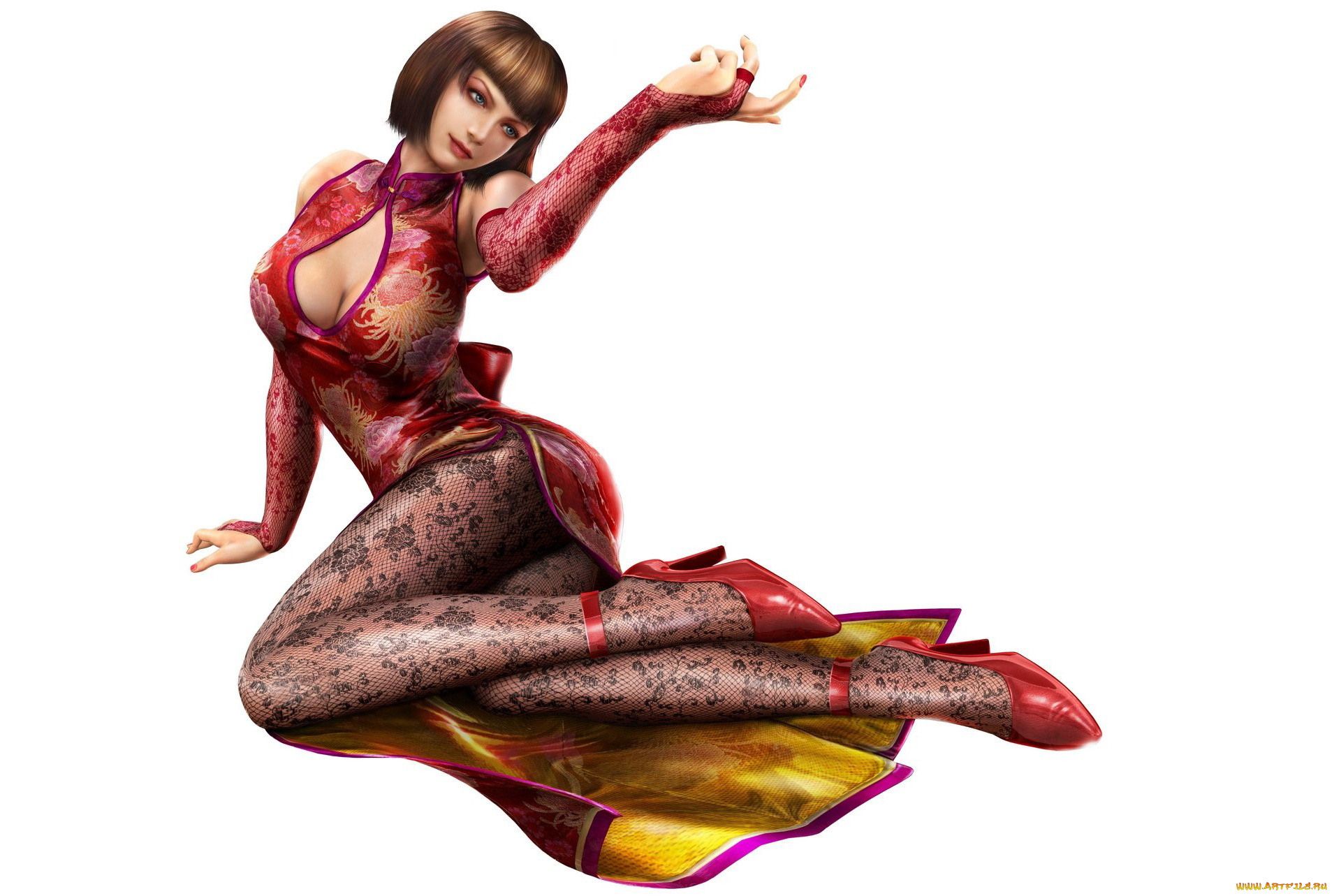 3д, графика, люди, , people, туфли, платье, фон, девушка