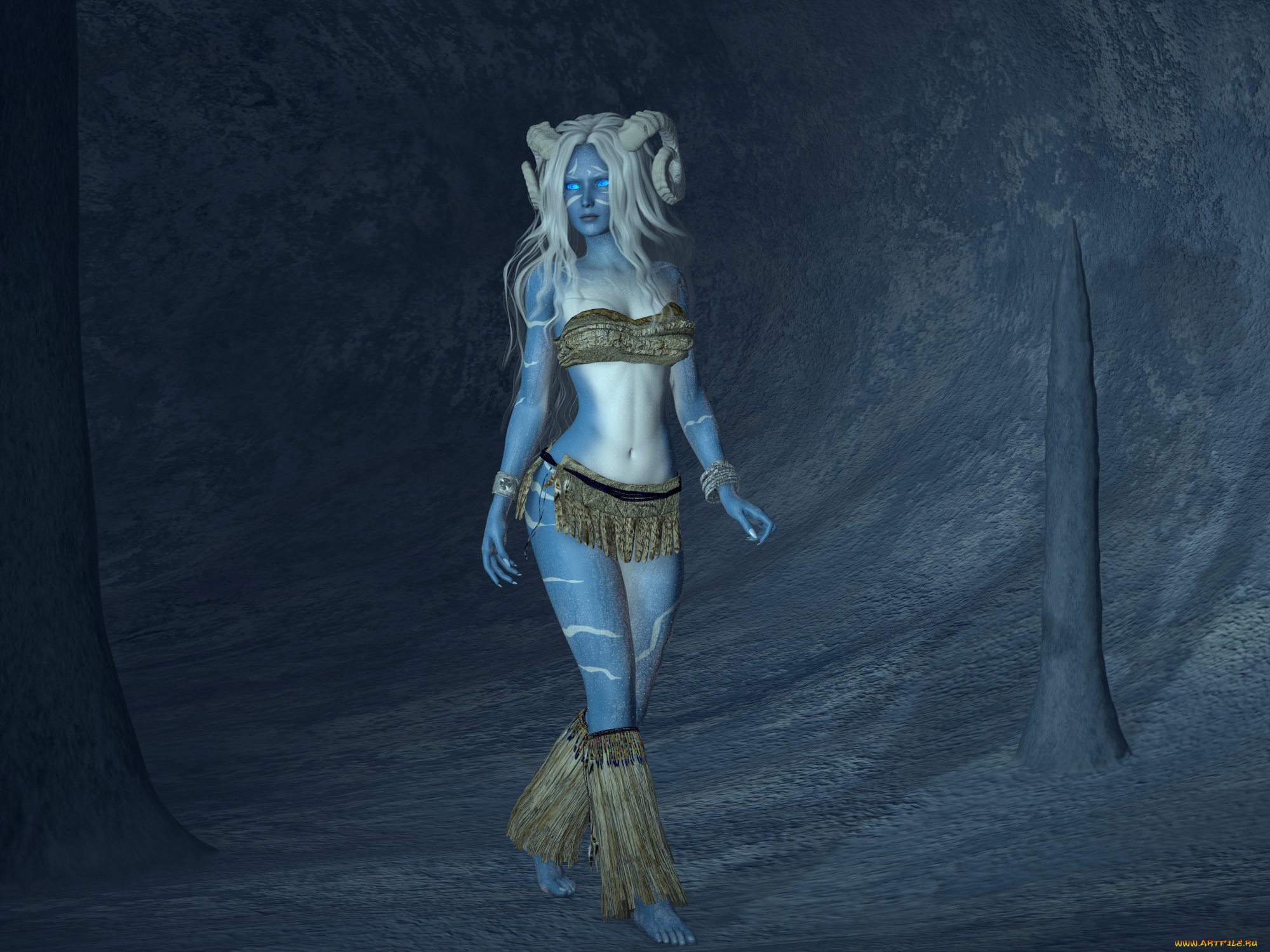 3д, графика, существа, , creatures, кастаника, фон, взгляд