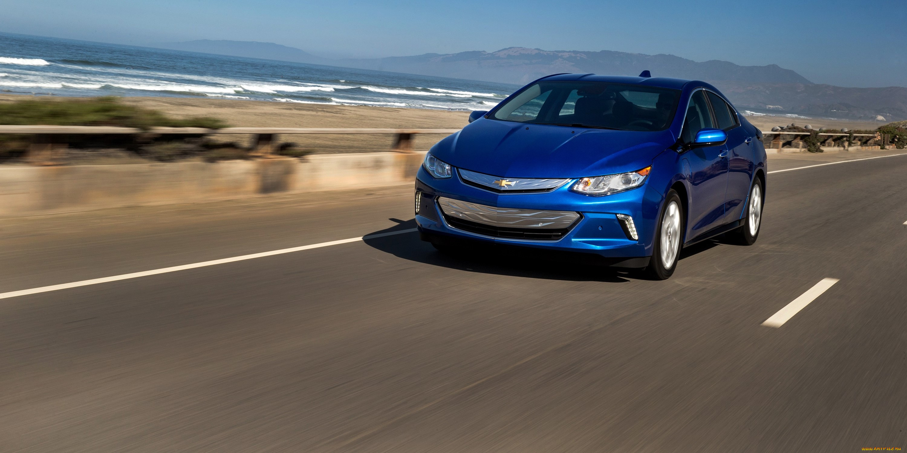 автомобили, chevrolet, 2016, г, volt, синий