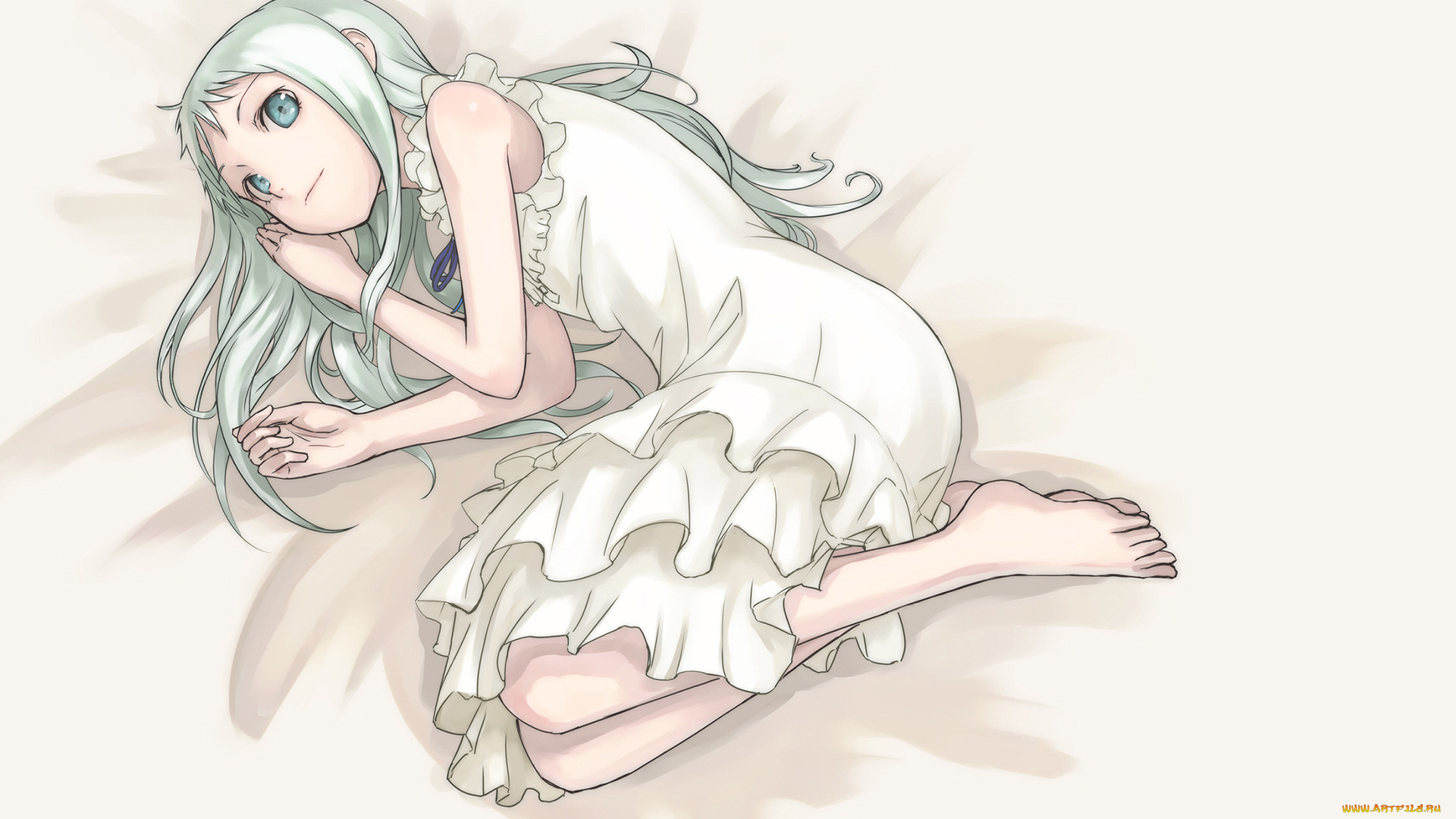 аниме, anohana, невиданный, цветок