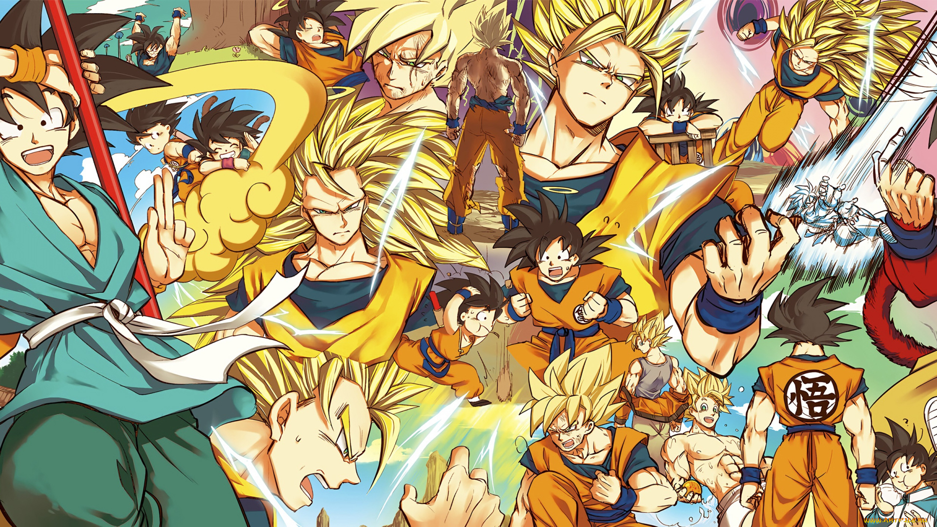 аниме, dragon, ball, парни