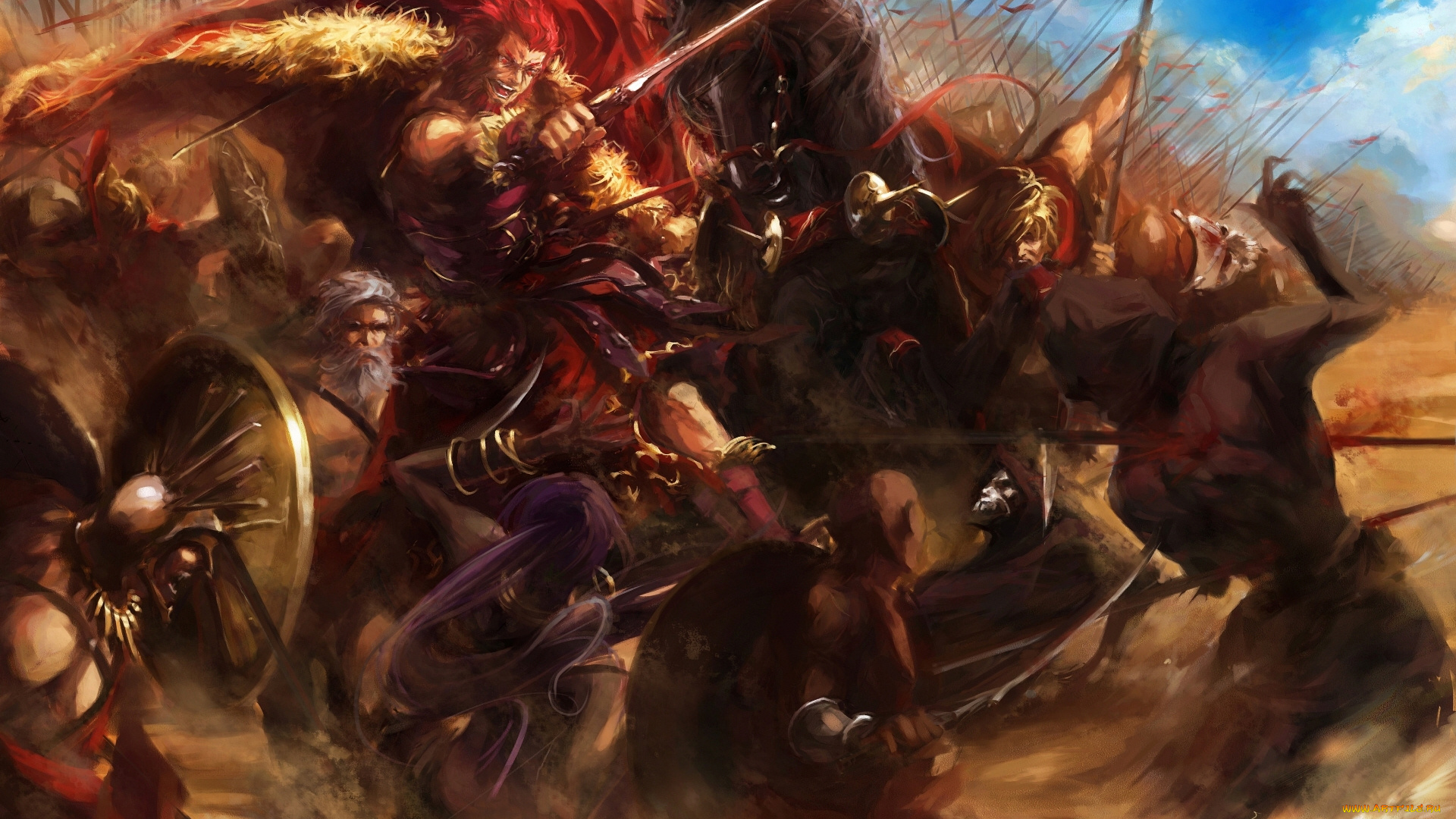 аниме, fate, zero, судьба, начало