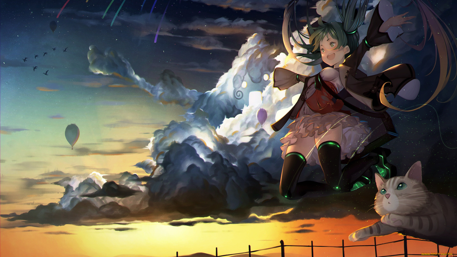 аниме, vocaloid, девочки