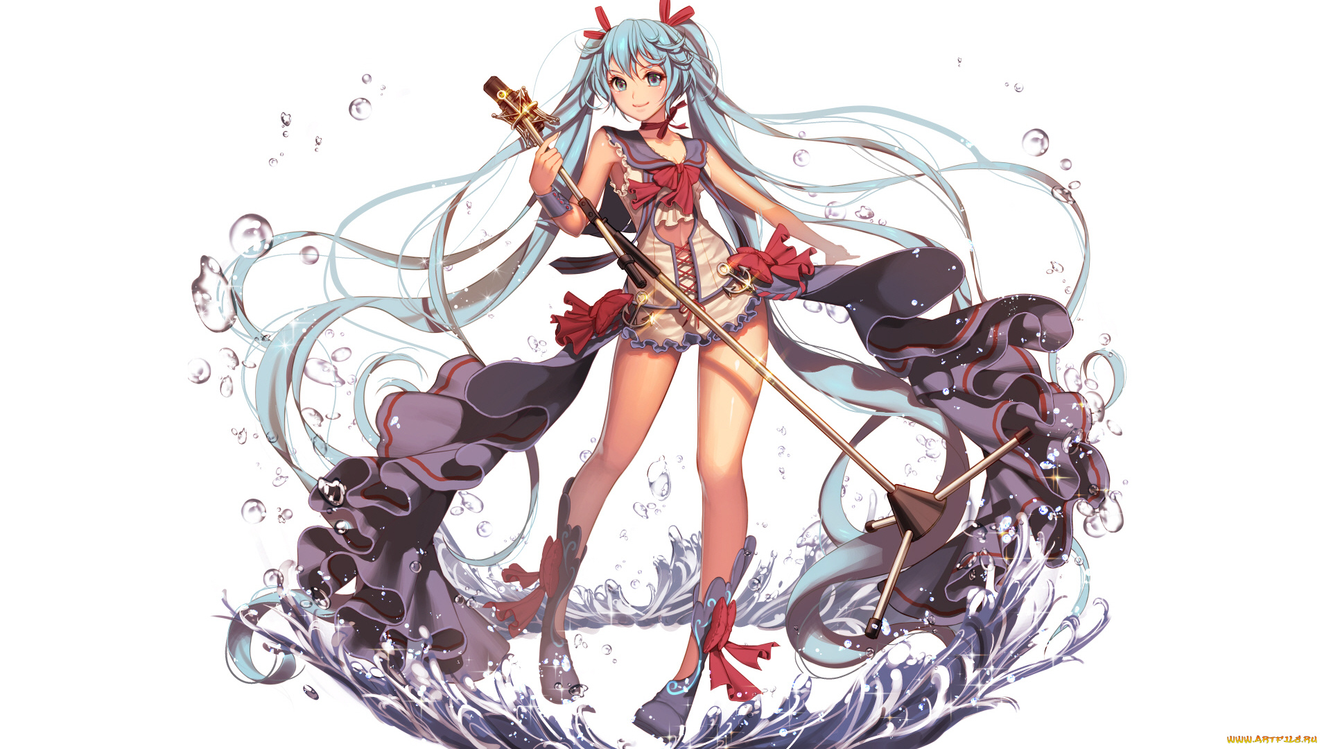 аниме, vocaloid, девушка