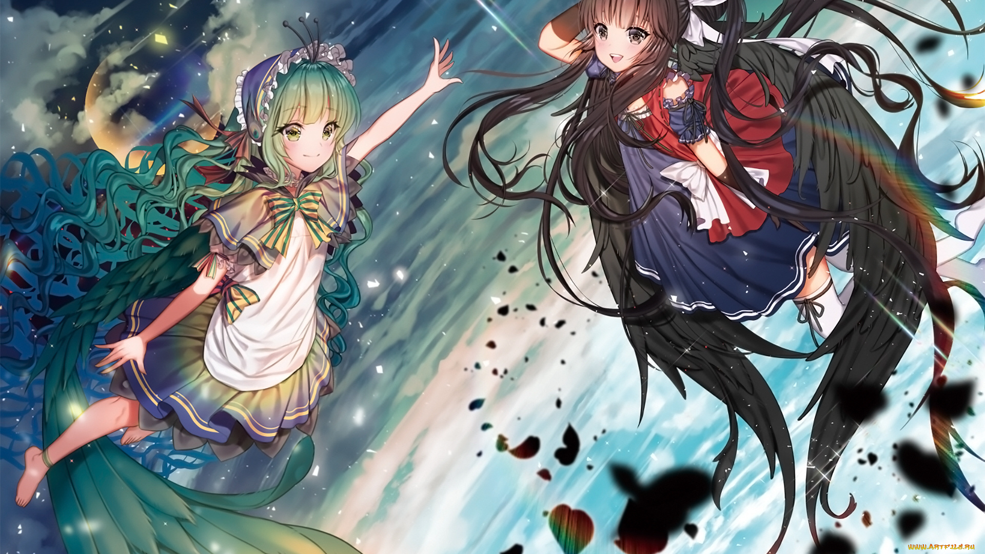 аниме, животные, , существа, девушки