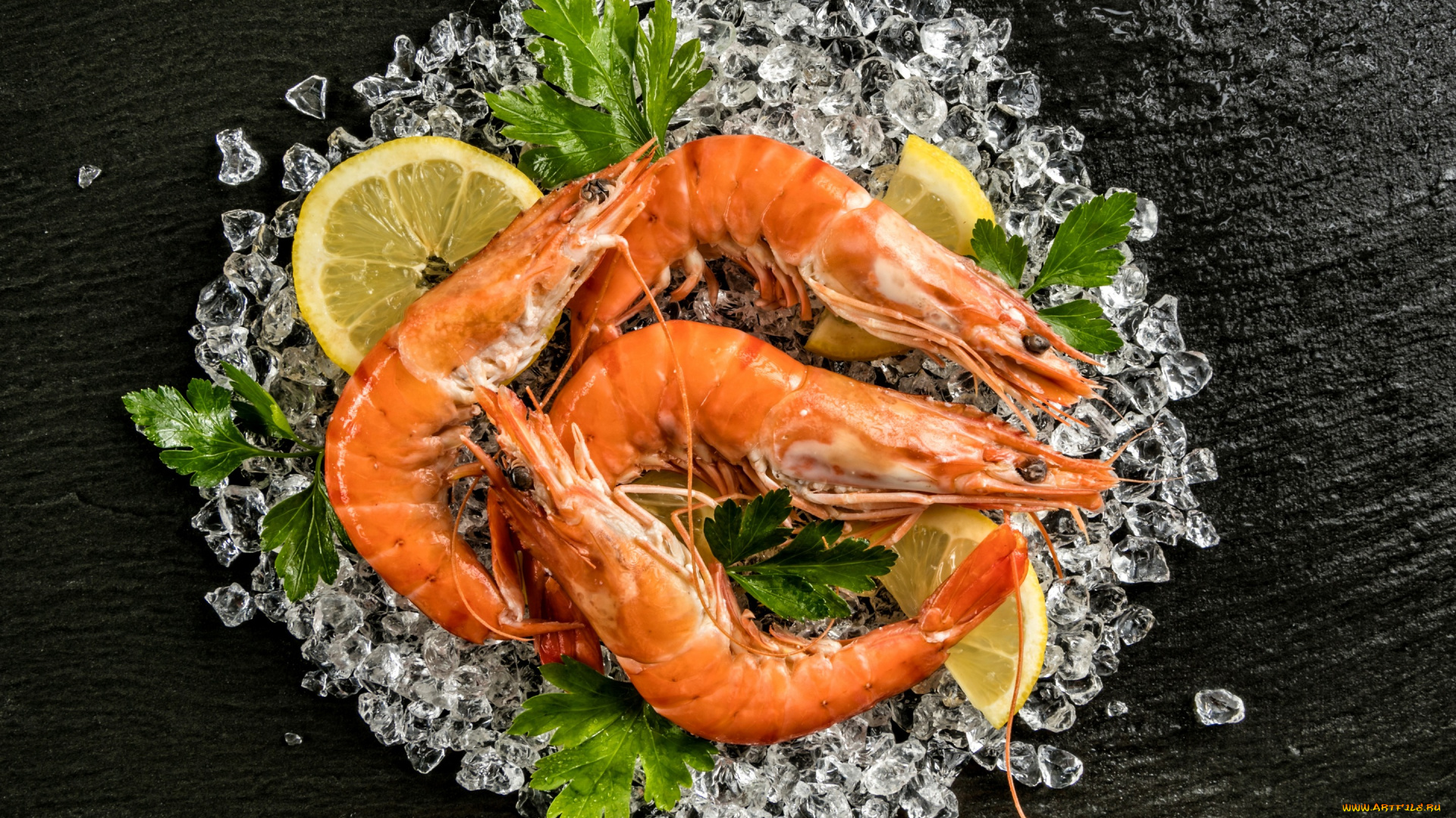 еда, рыба, , морепродукты, , суши, , роллы, лимон, лед, зелень, креветки, морепродукты